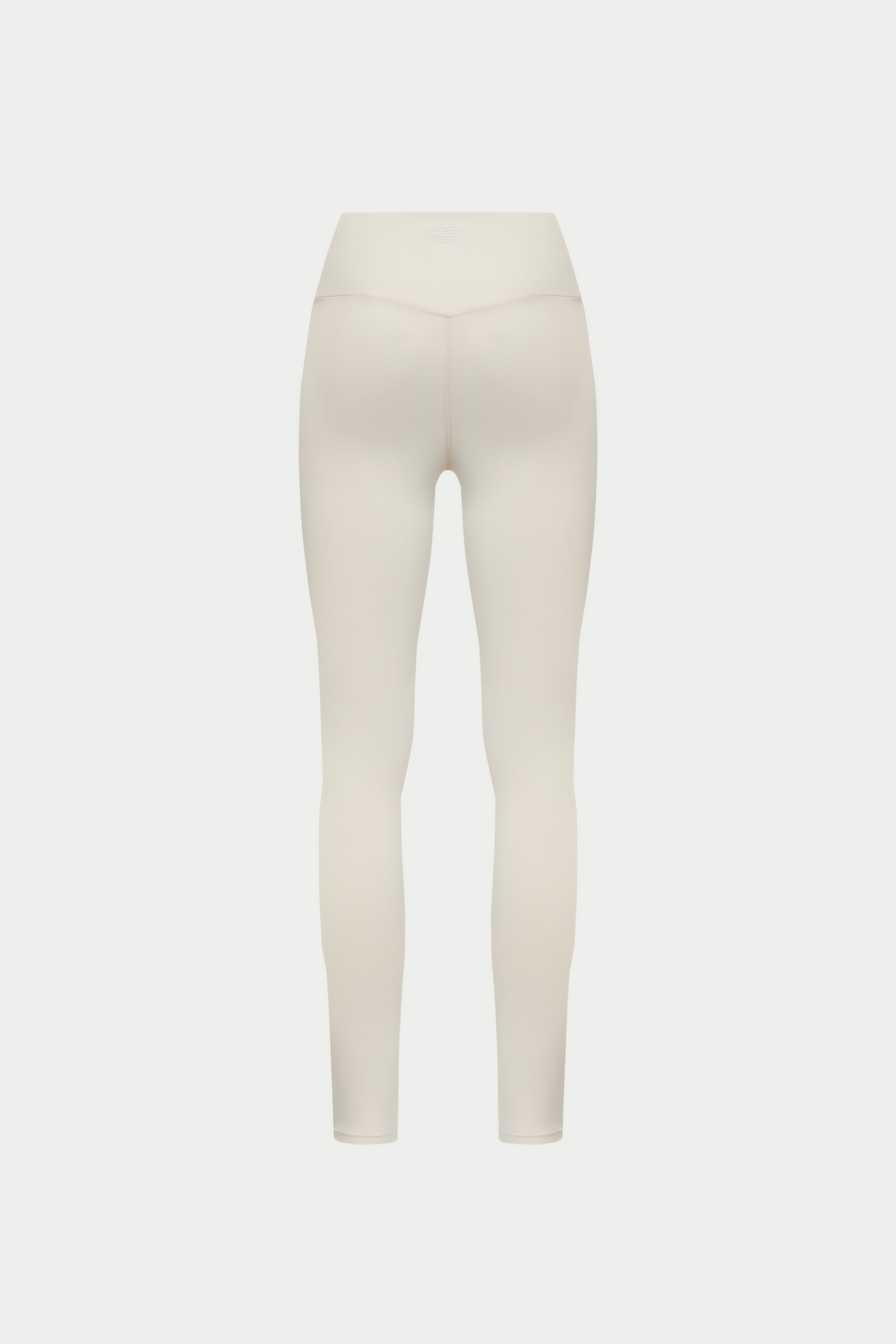 SCULPTING STRETCH CROSSOVER WAISTBAND LEGGINGS - BONE