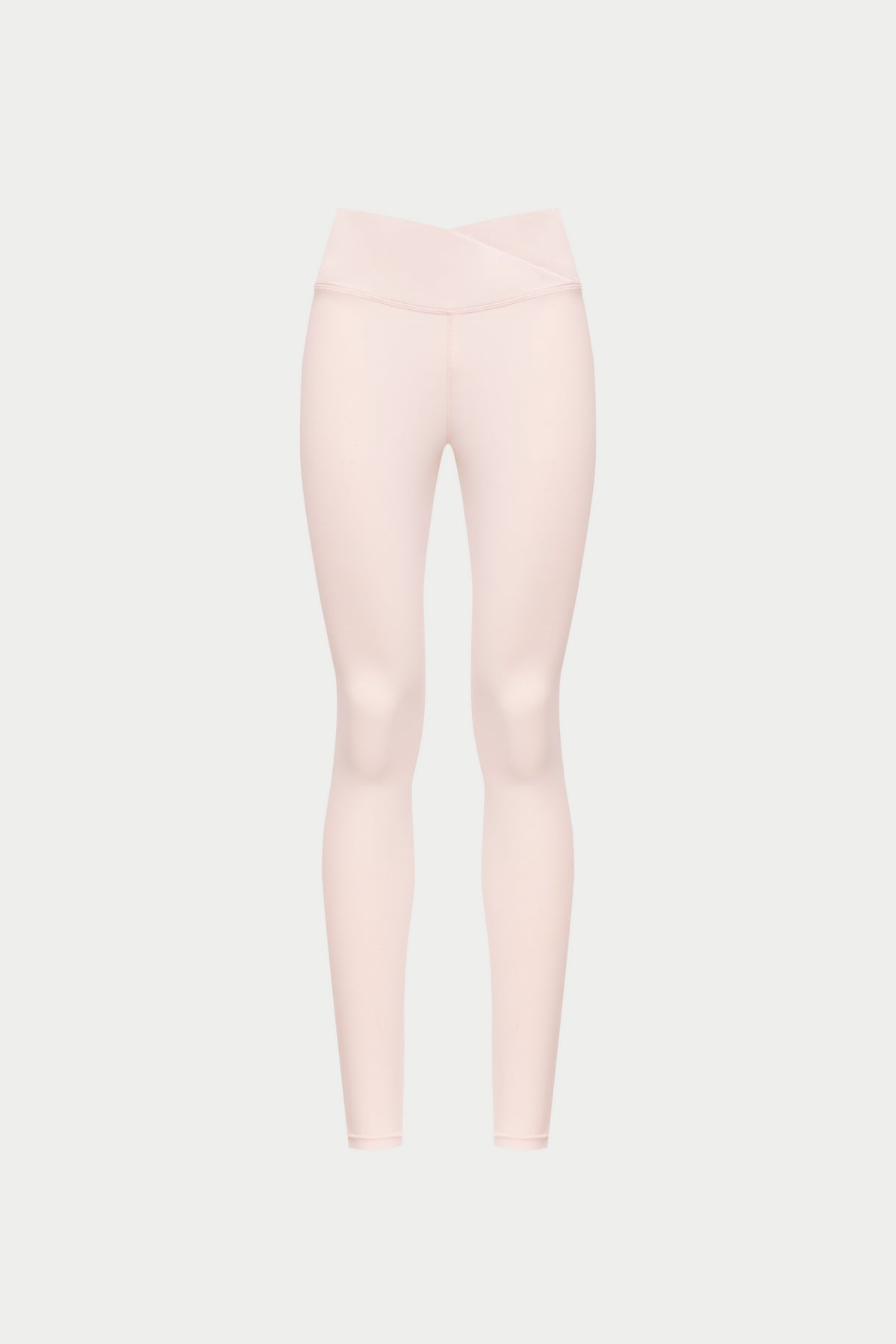 SCULPTING STRETCH CROSSOVER WAISTBAND LEGGINGS - PINK