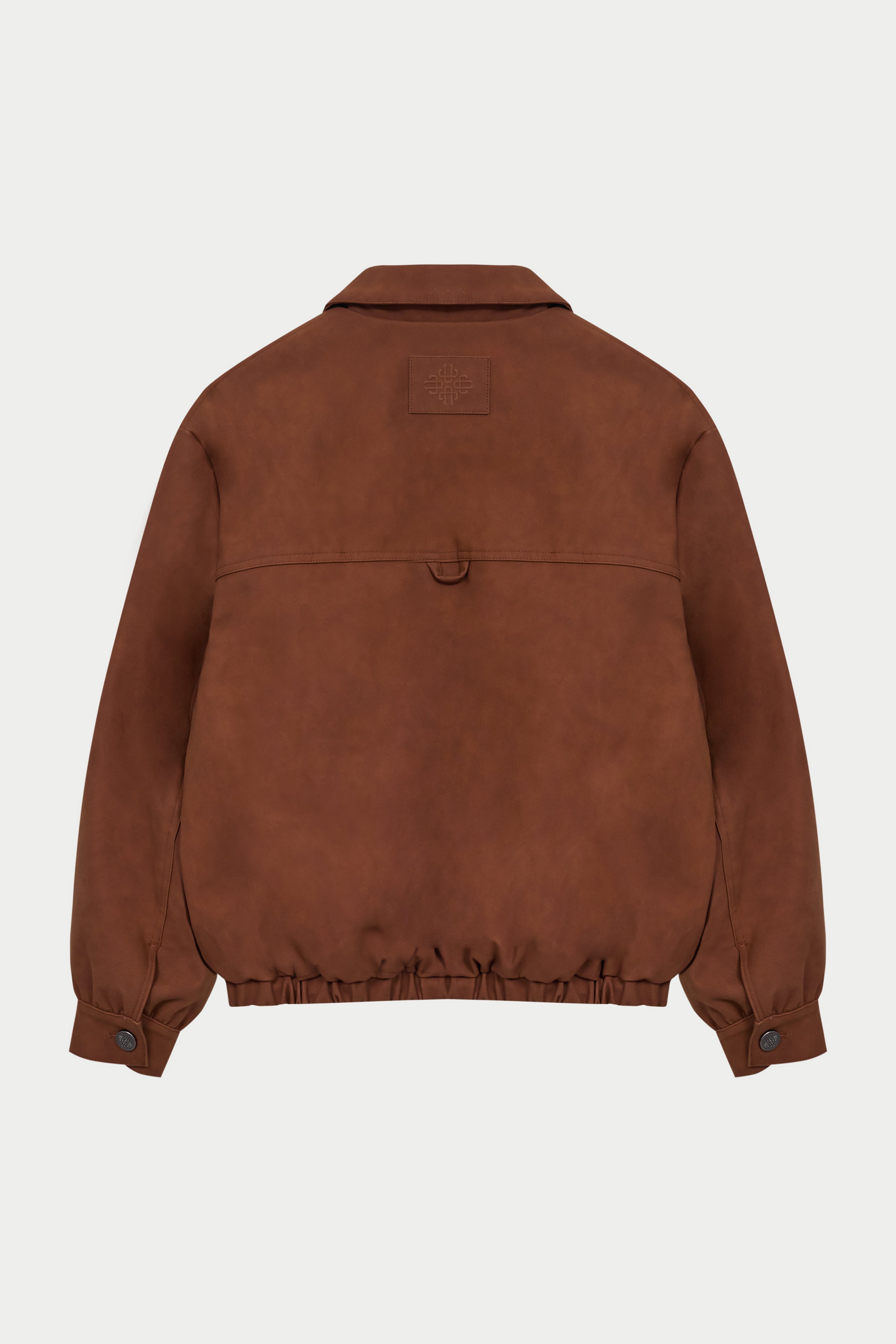 OVERSIZED FAUX SUEDE WESTERN JACKET - TAN