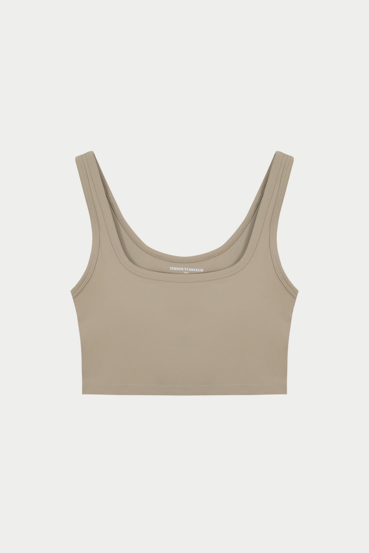 SCULPTING STRETCH EMBLEM SPORTS BRA - BEIGE