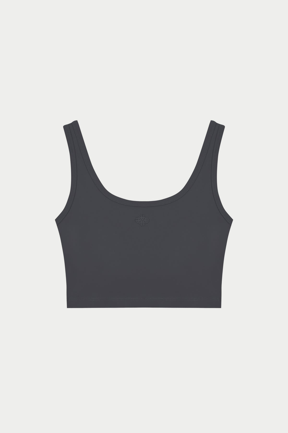 SCULPTING STRETCH EMBLEM SPORTS BRA - MIDNIGHT GREY