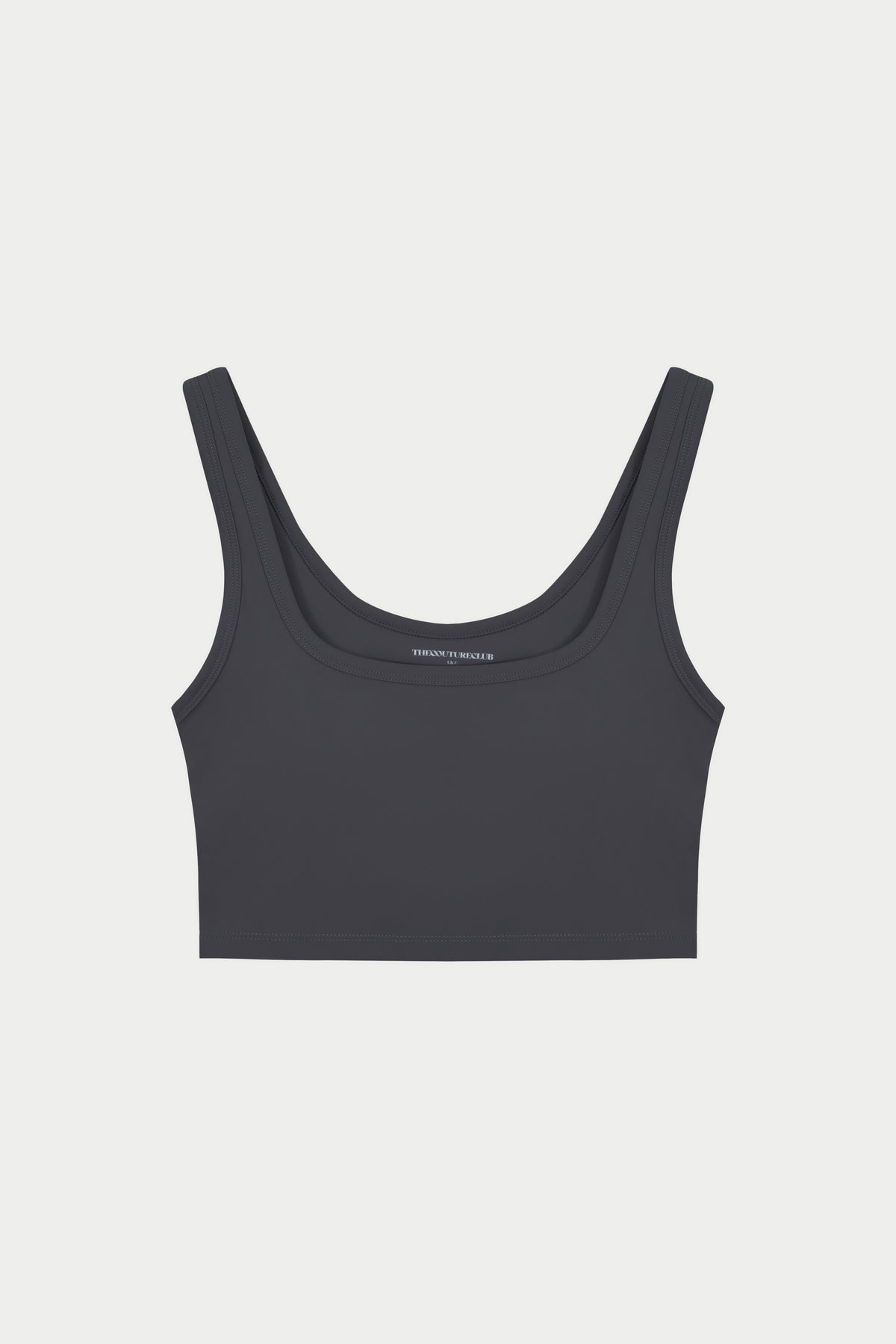 SCULPTING STRETCH EMBLEM SPORTS BRA - MIDNIGHT GREY