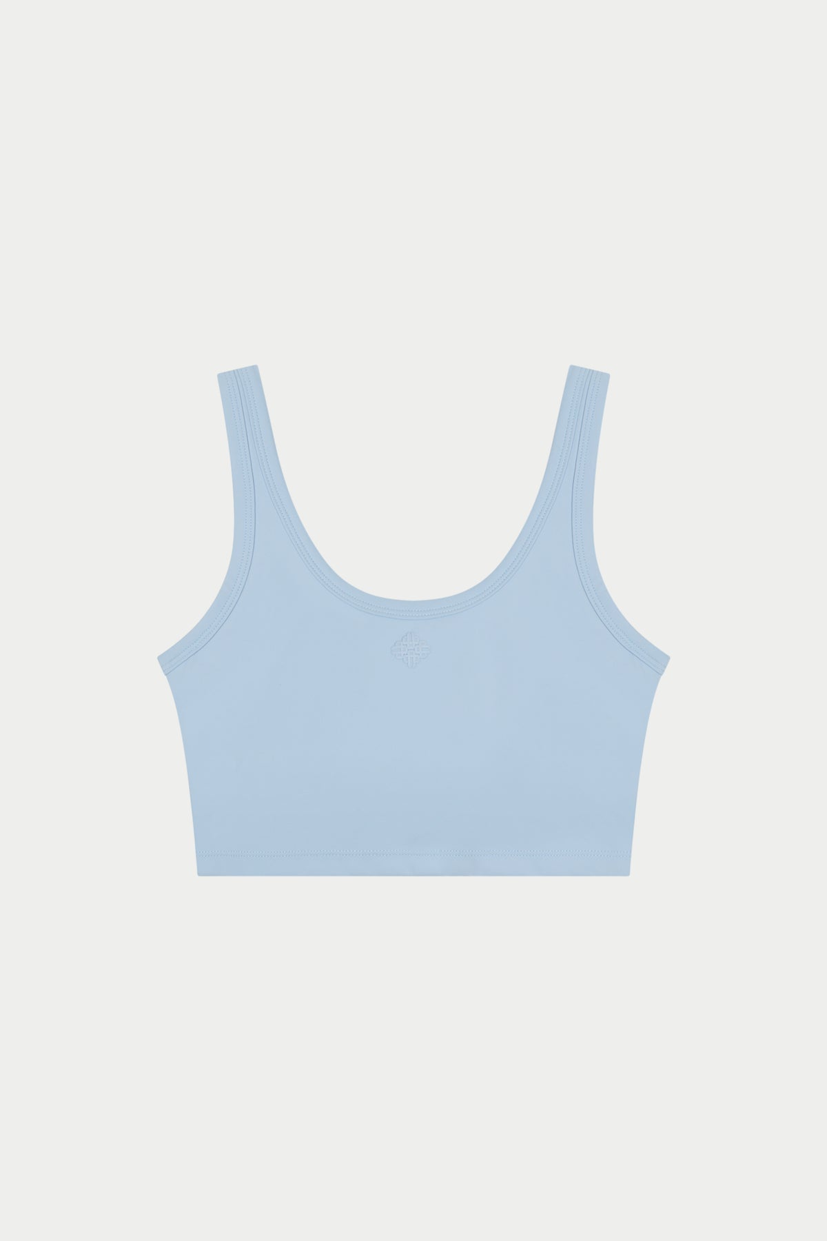 SCULPTING STRETCH EMBLEM SPORTS BRA - POWDER BLUE