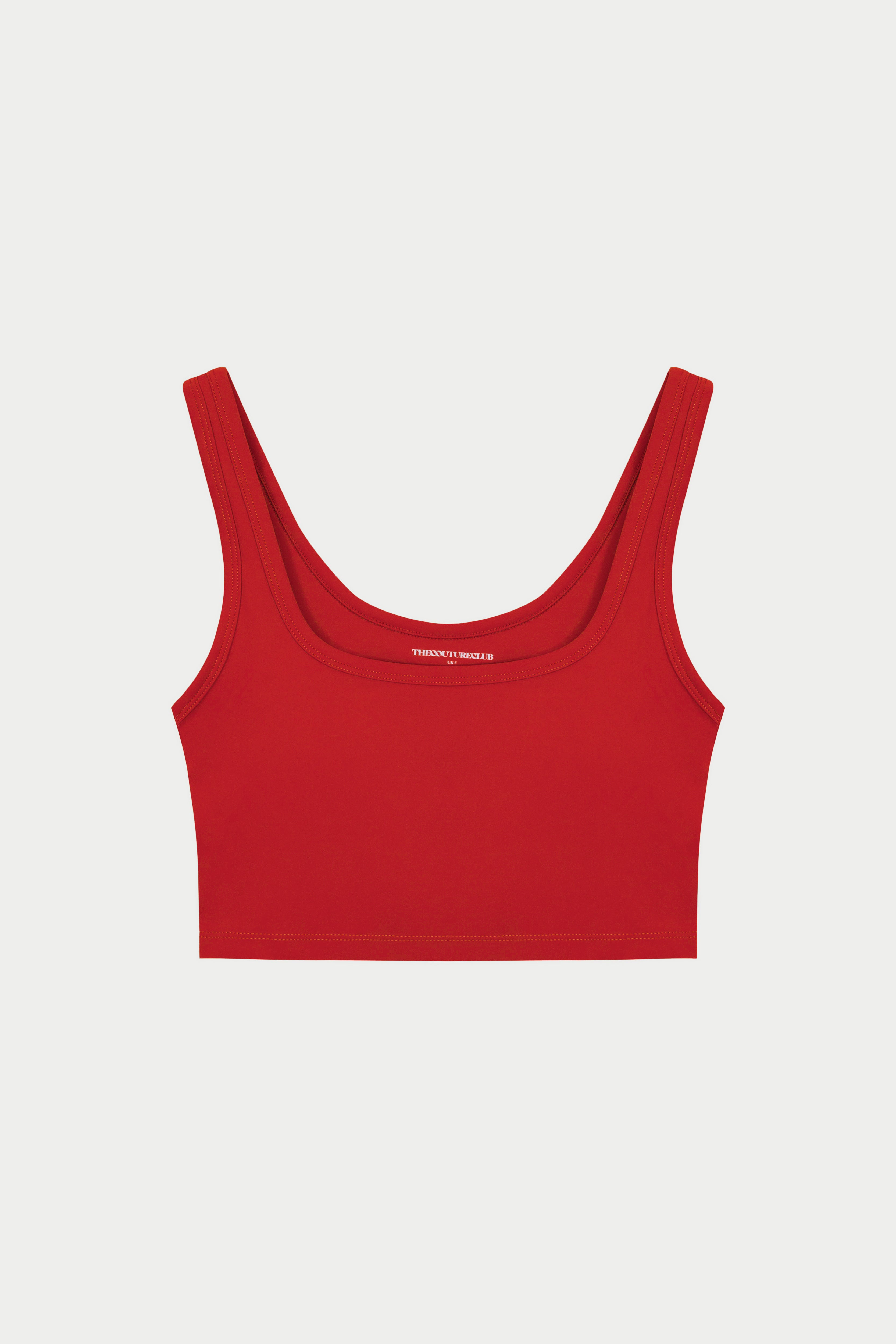 SCULPTING STRETCH EMBLEM SPORTS BRA - RED