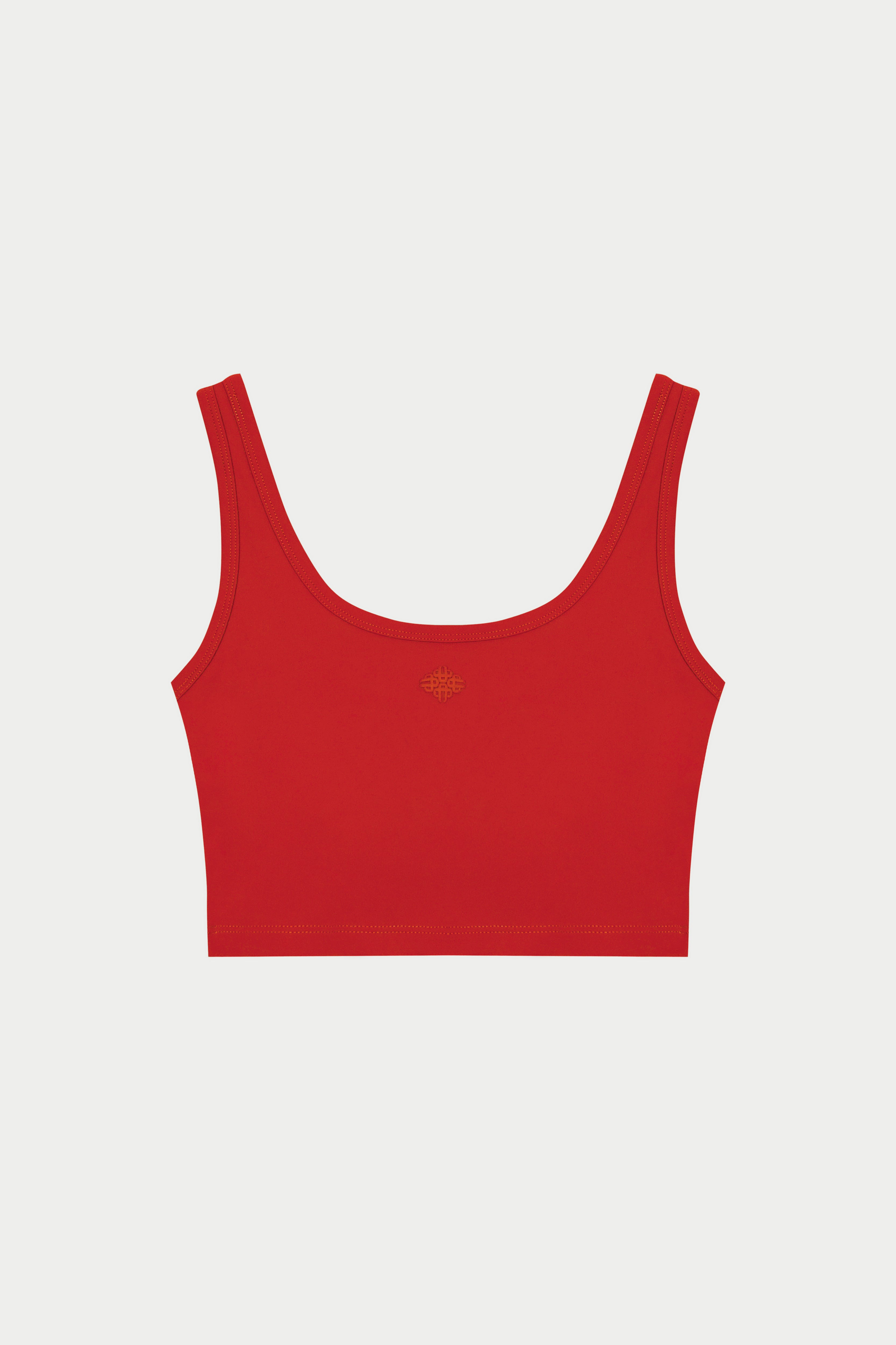 SCULPTING STRETCH EMBLEM SPORTS BRA - RED