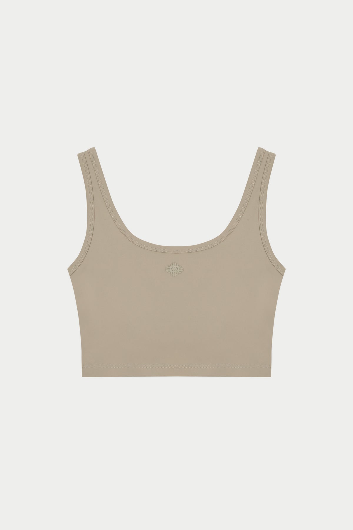SCULPTING STRETCH EMBLEM SPORTS BRA - BEIGE