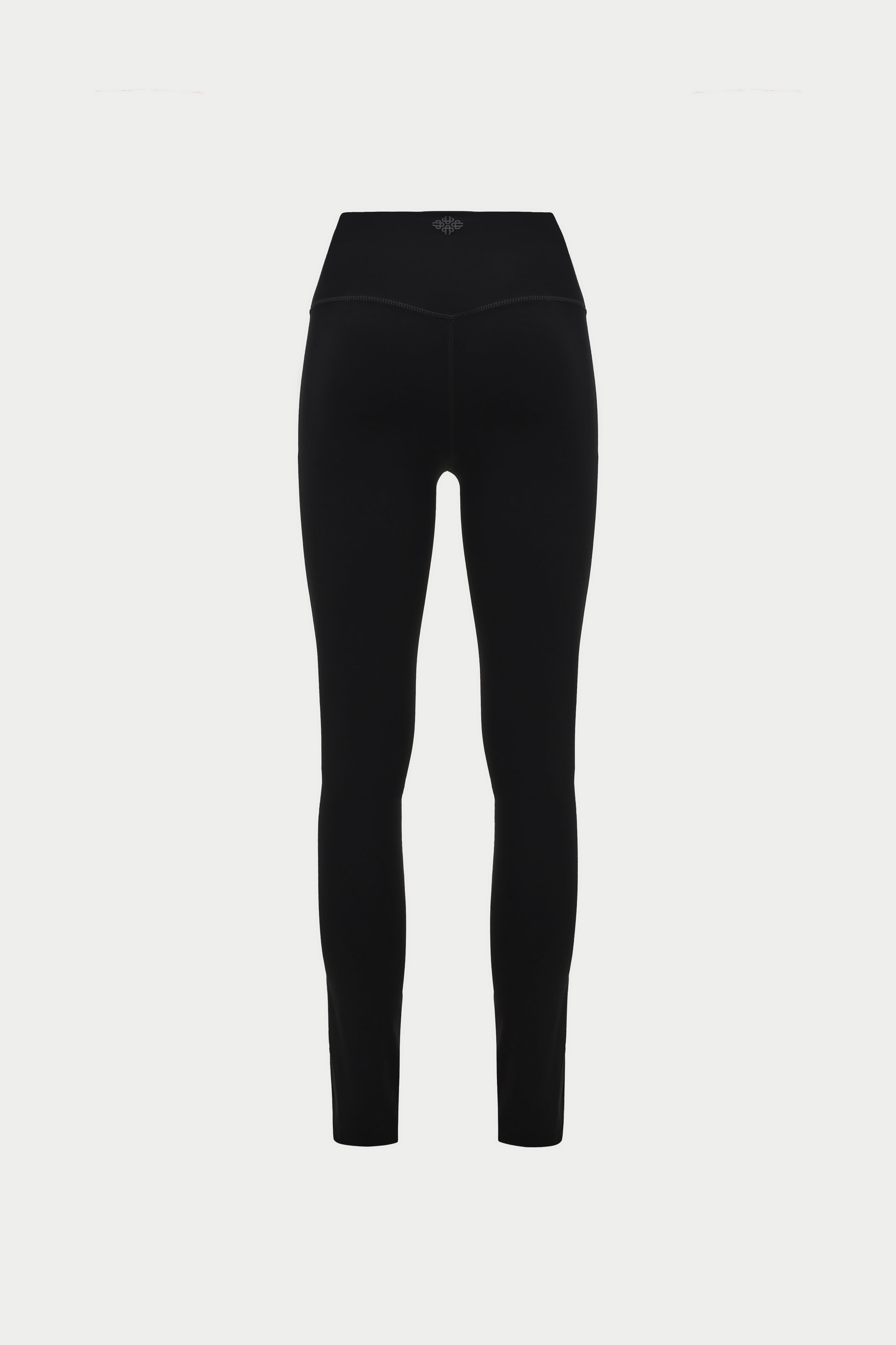 EMBLEM STRETCH SCULPTING LEGGINGS - BLACK