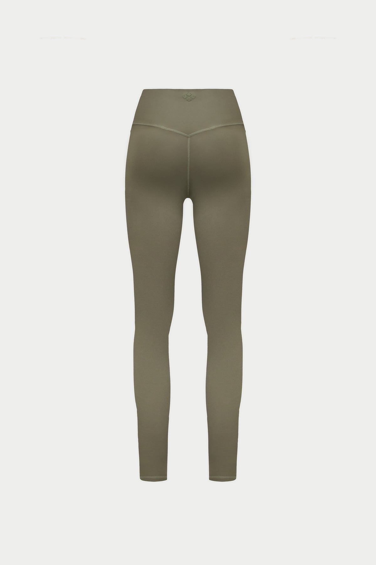EMBLEM SCULPTING STRETCH LEGGINGS - KHAKI