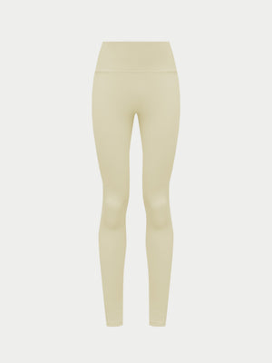 SCULPTING STRETCH EMBLEM LEGGINGS - YELLOW
