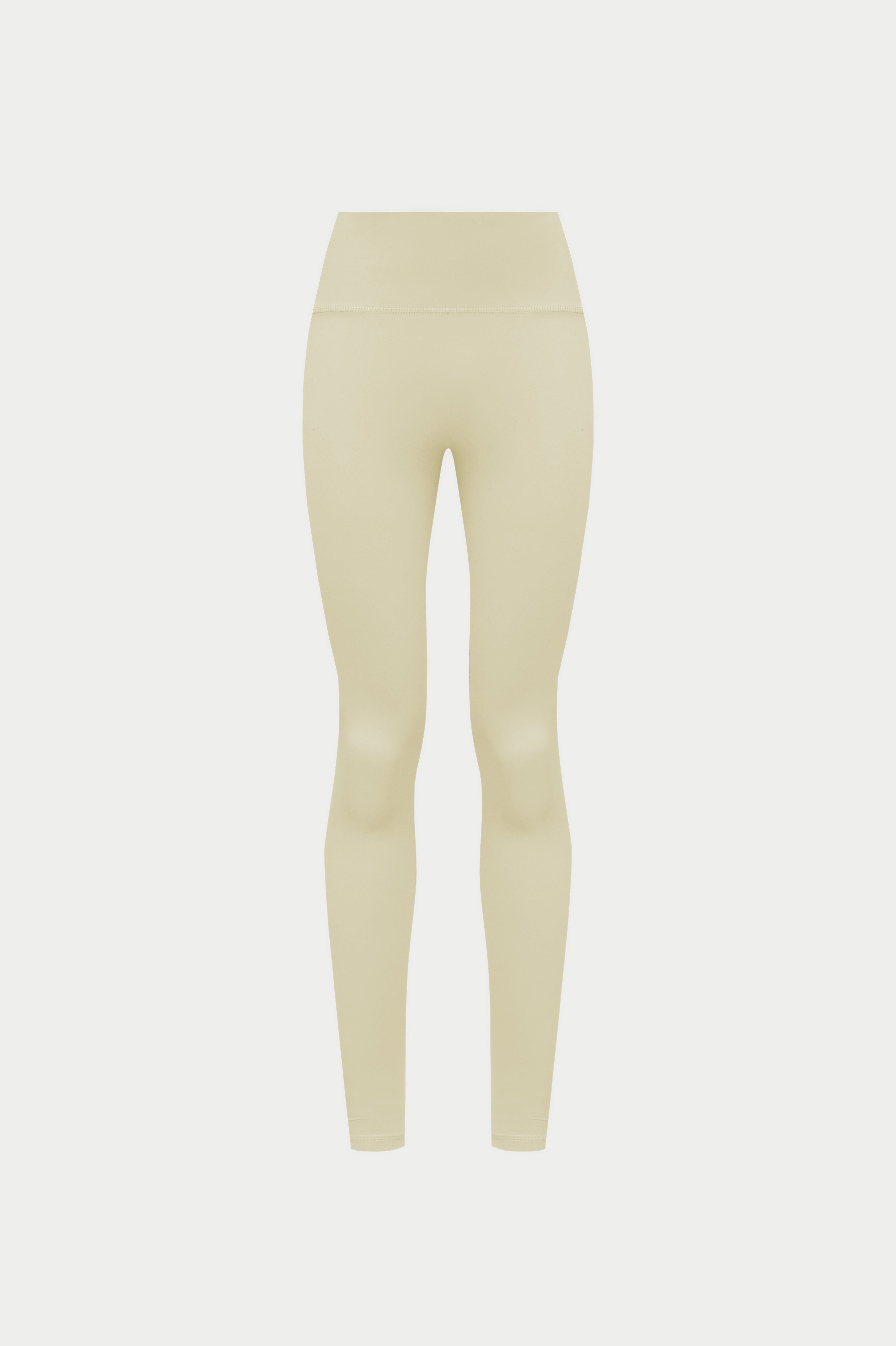 SCULPTING STRETCH EMBLEM LEGGINGS - YELLOW