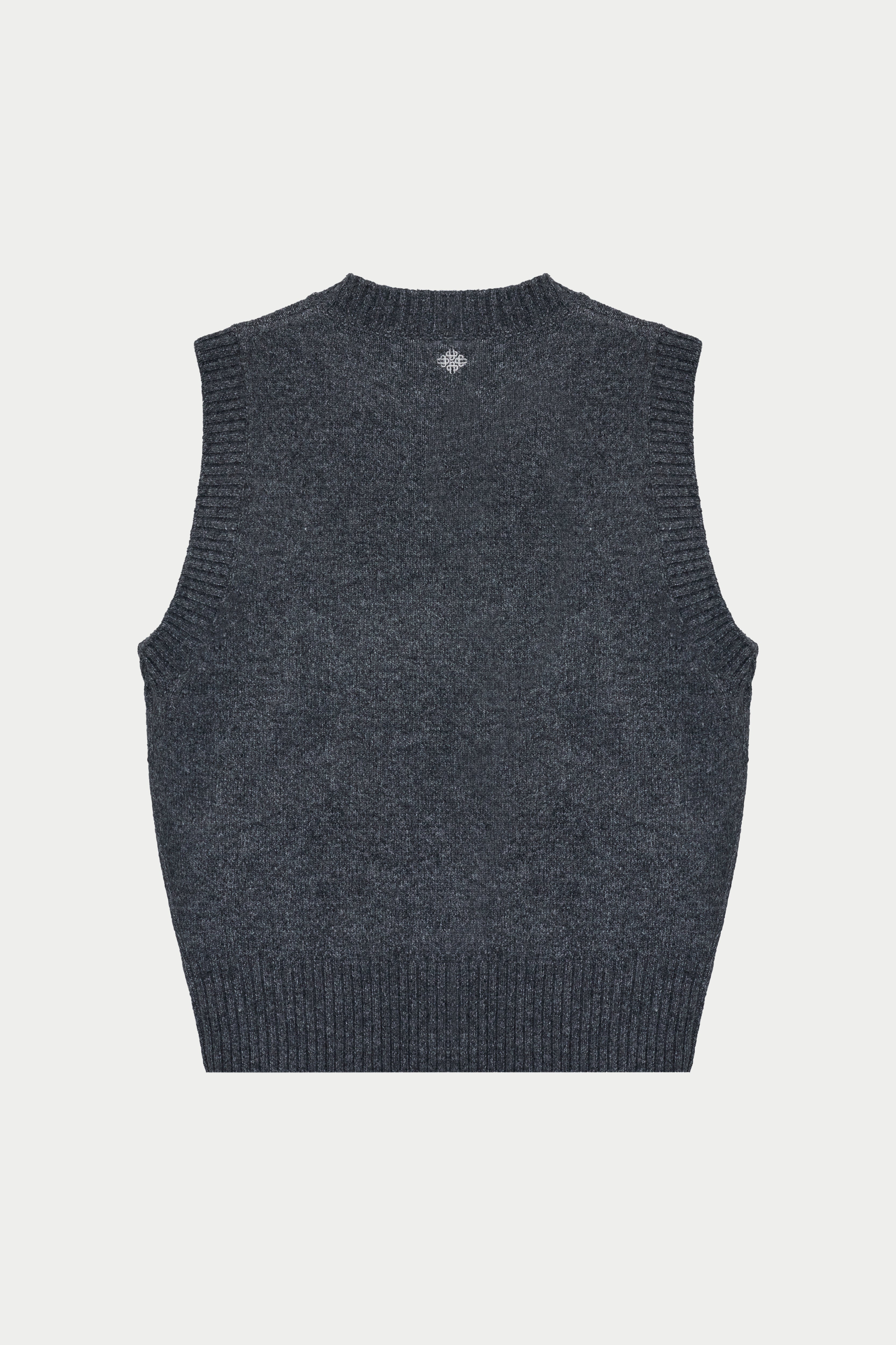 CTRE KNITTED VEST - GREY
