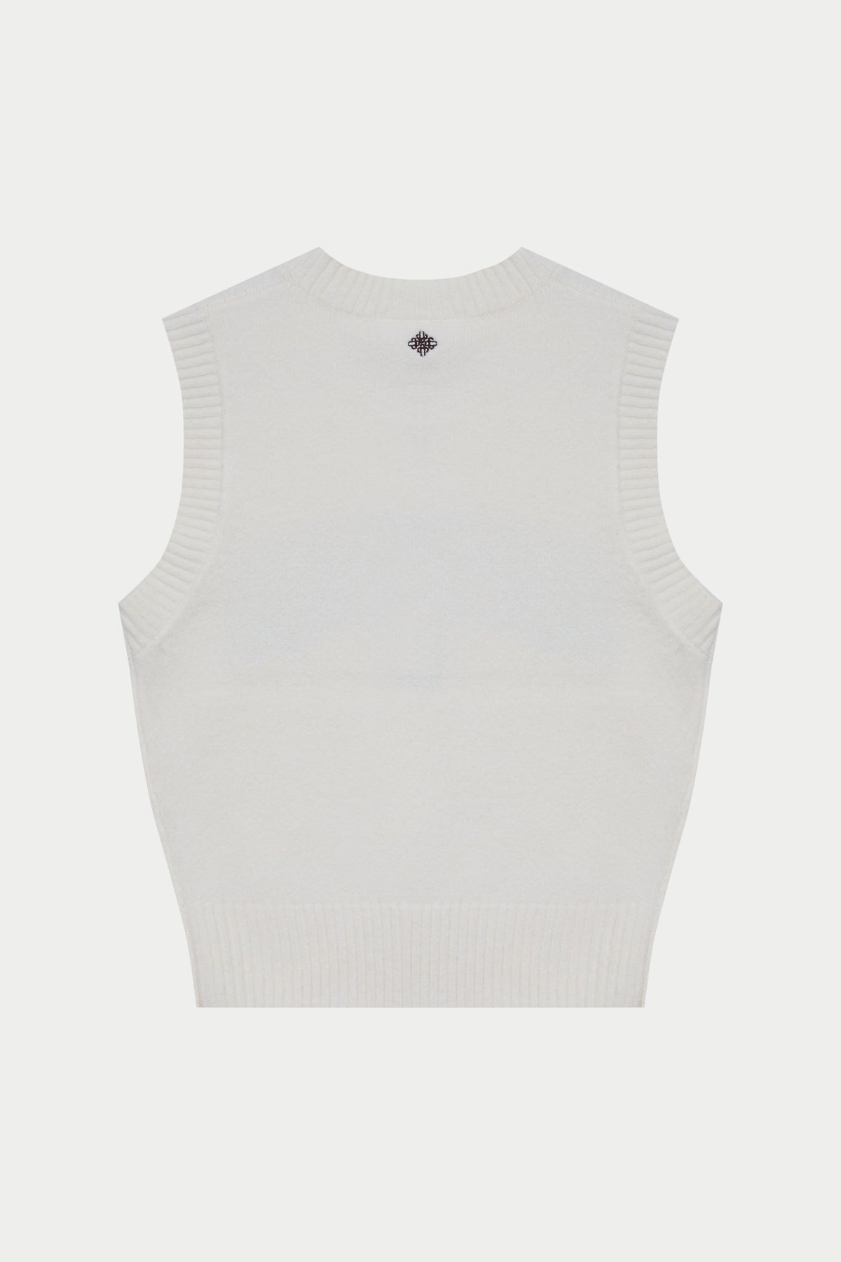 CTRE KNITTED VEST - OFF WHITE