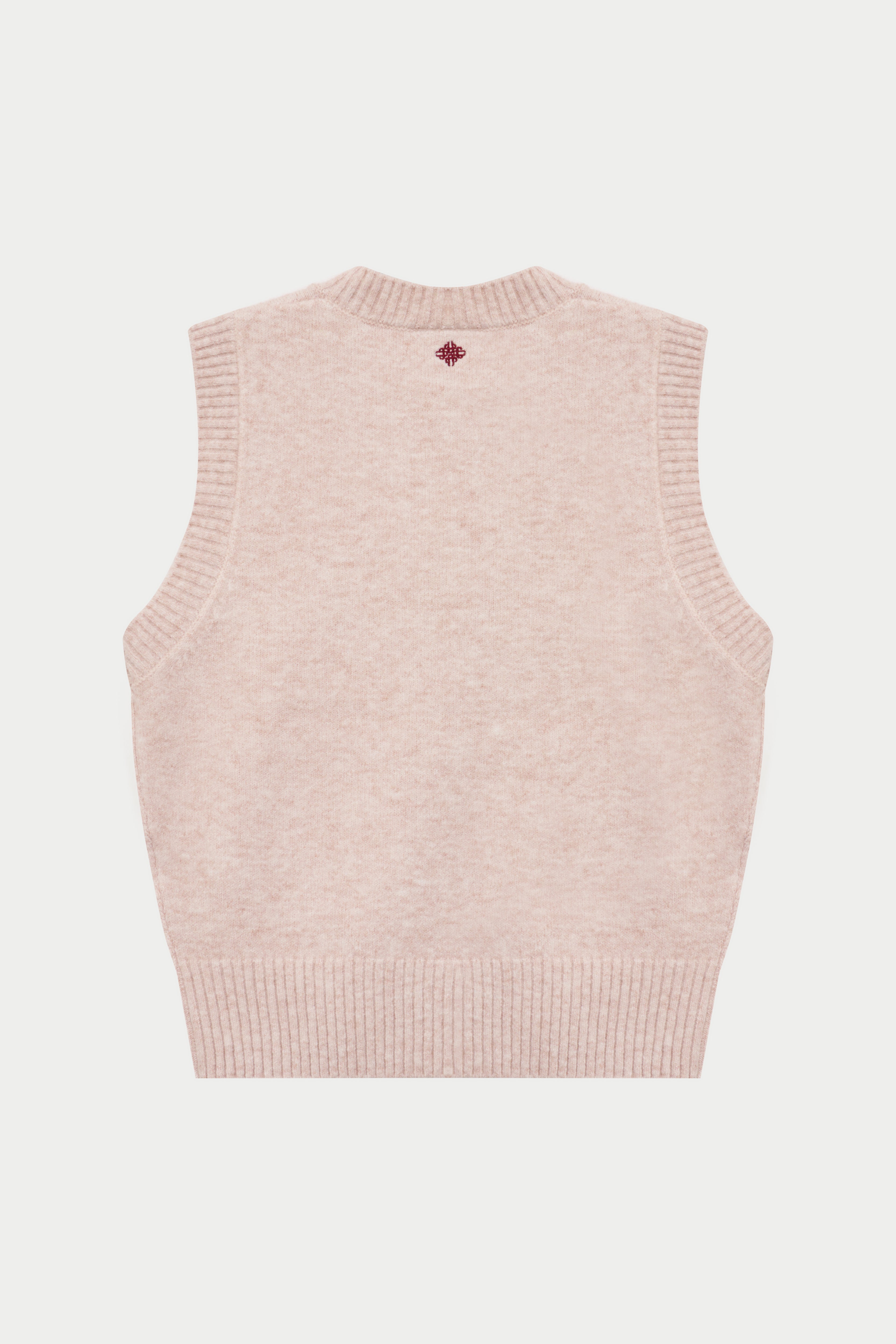 CTRE KNITTED VEST - PINK