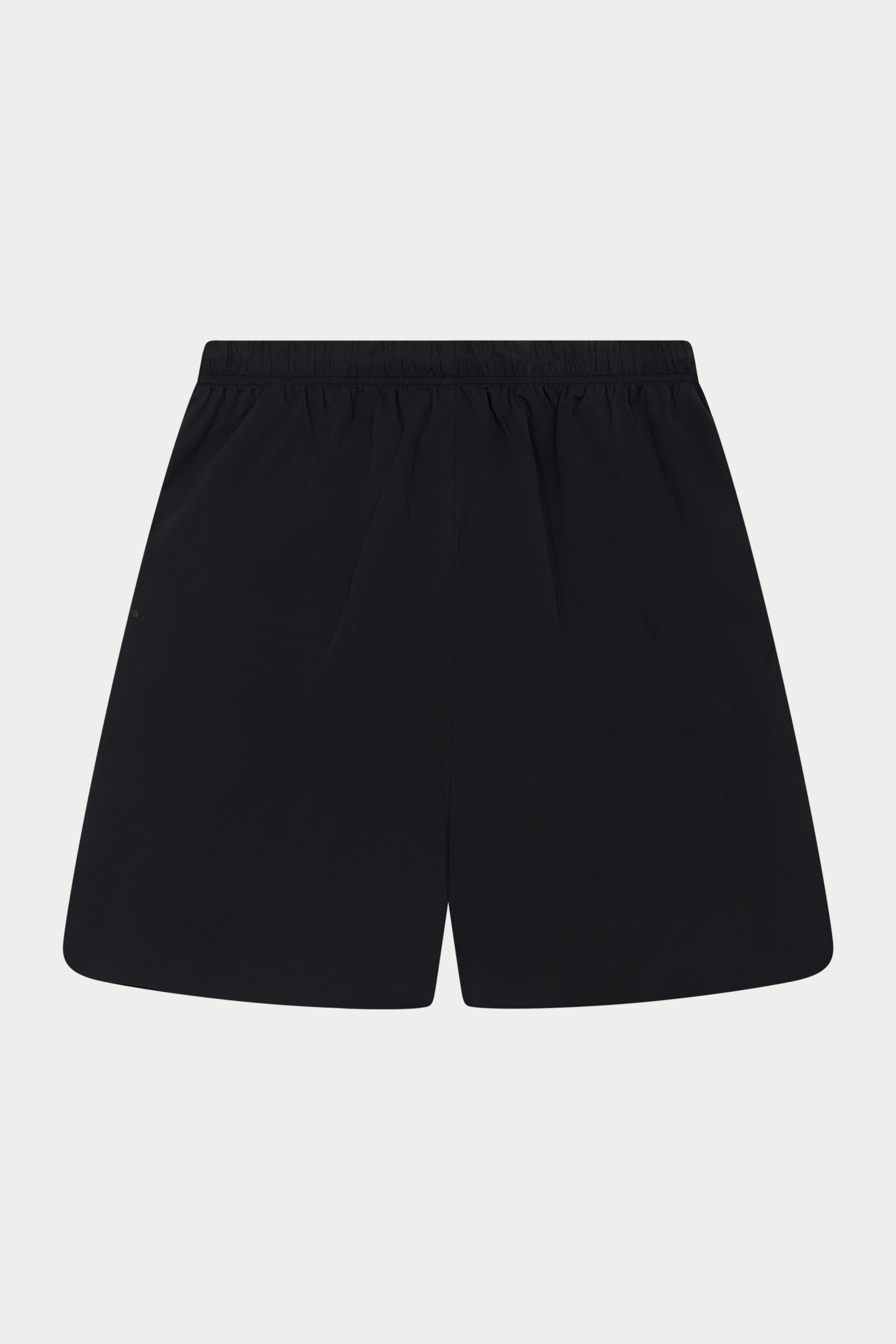 NYLON DRAWCORD SHORTS - BLACK