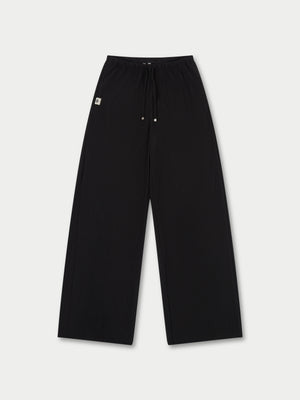 PLISSE TROUSERS - BLACK