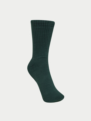 REVERSE EMBLEM COPYRIGHT SOCKS - GREEN