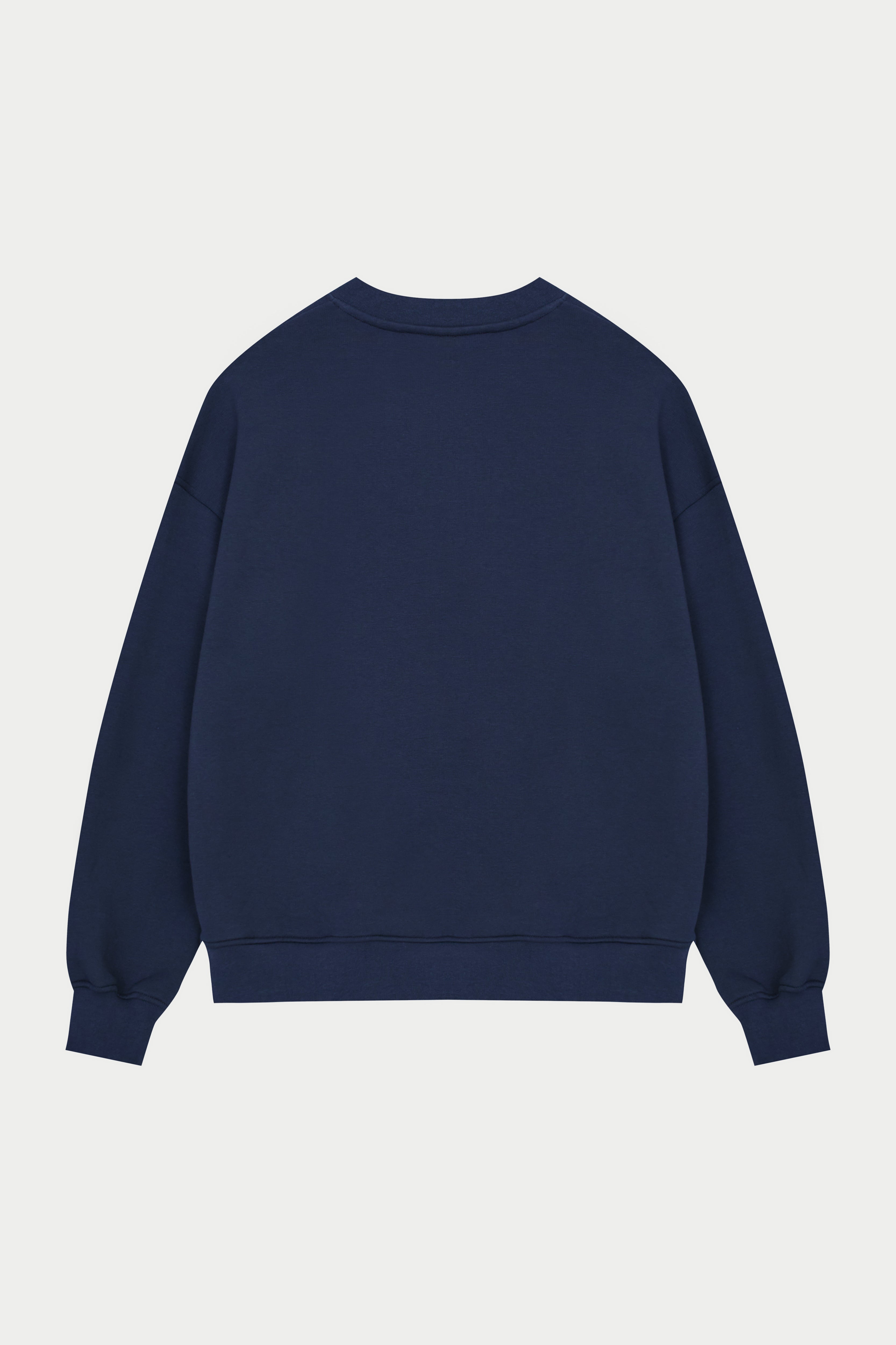 EMBLEM EMBROIDERED SWEATSHIRT - NAVY