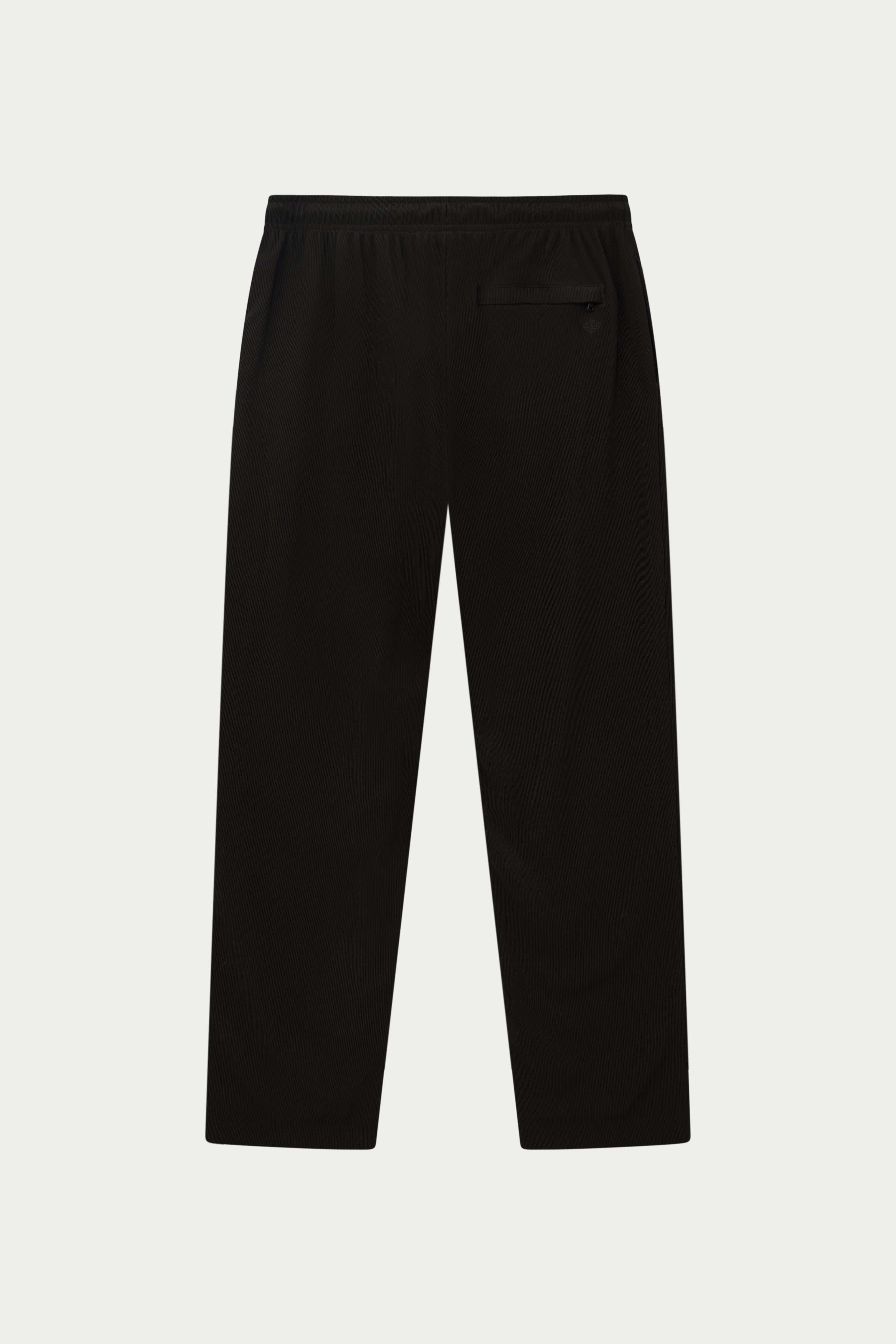 RIBBED TROUSERS - BLACK