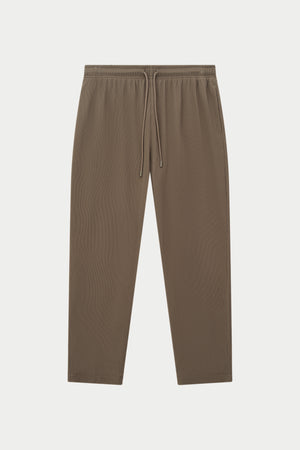 RIBBED TROUSERS - MINK