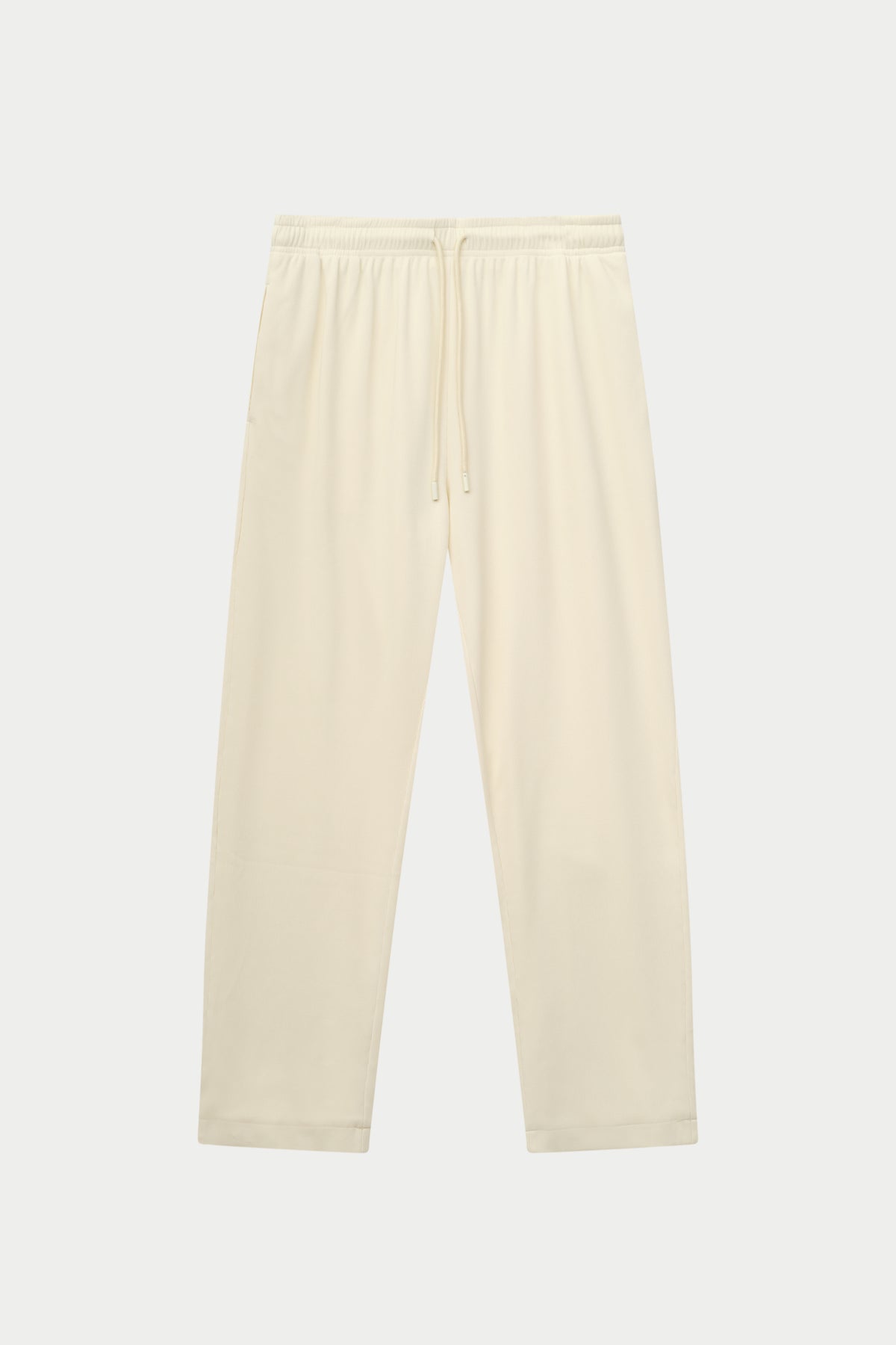 RIBBED TROUSERS - OFF WHITE