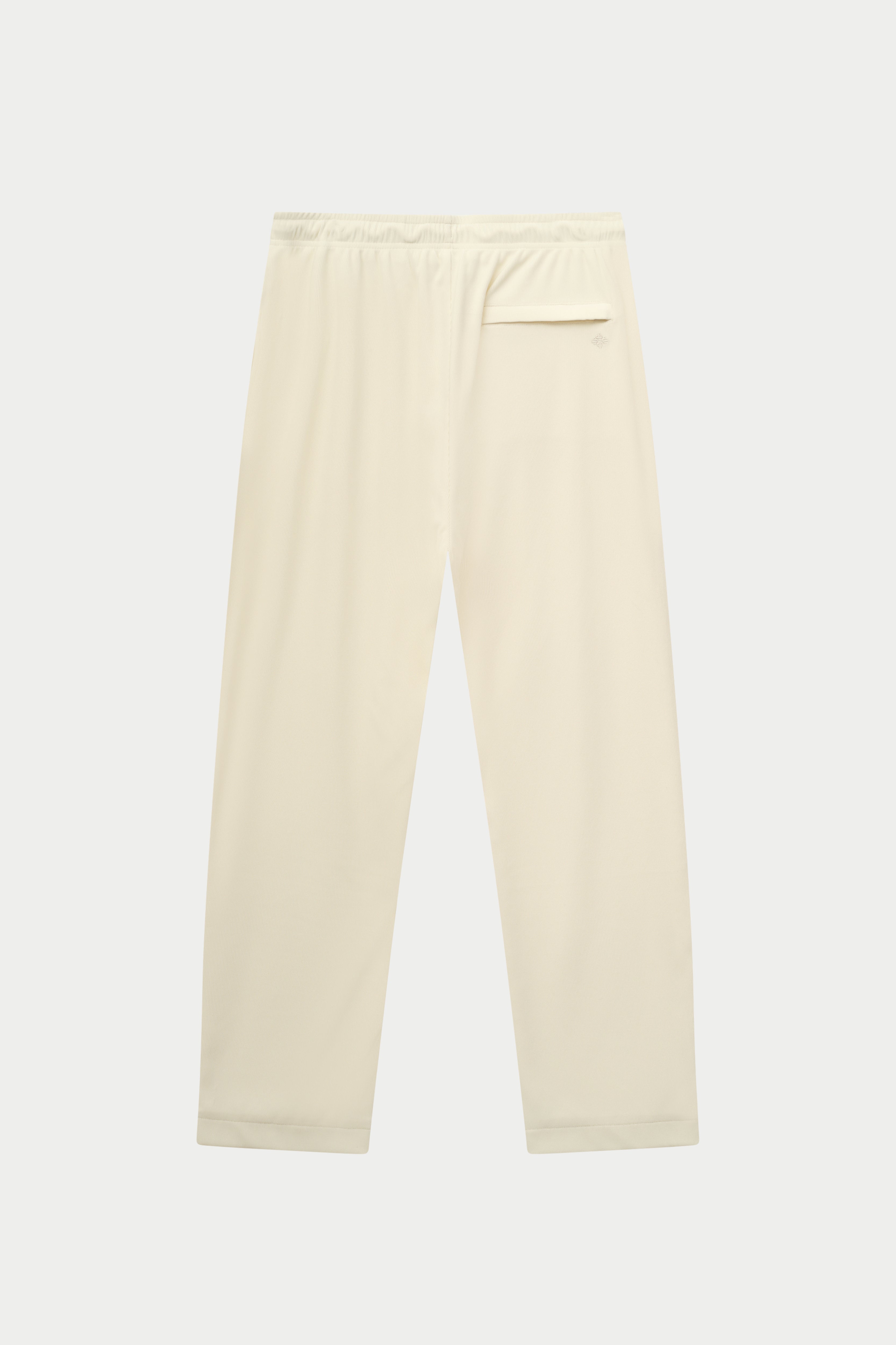 RIBBED TROUSERS - OFF WHITE