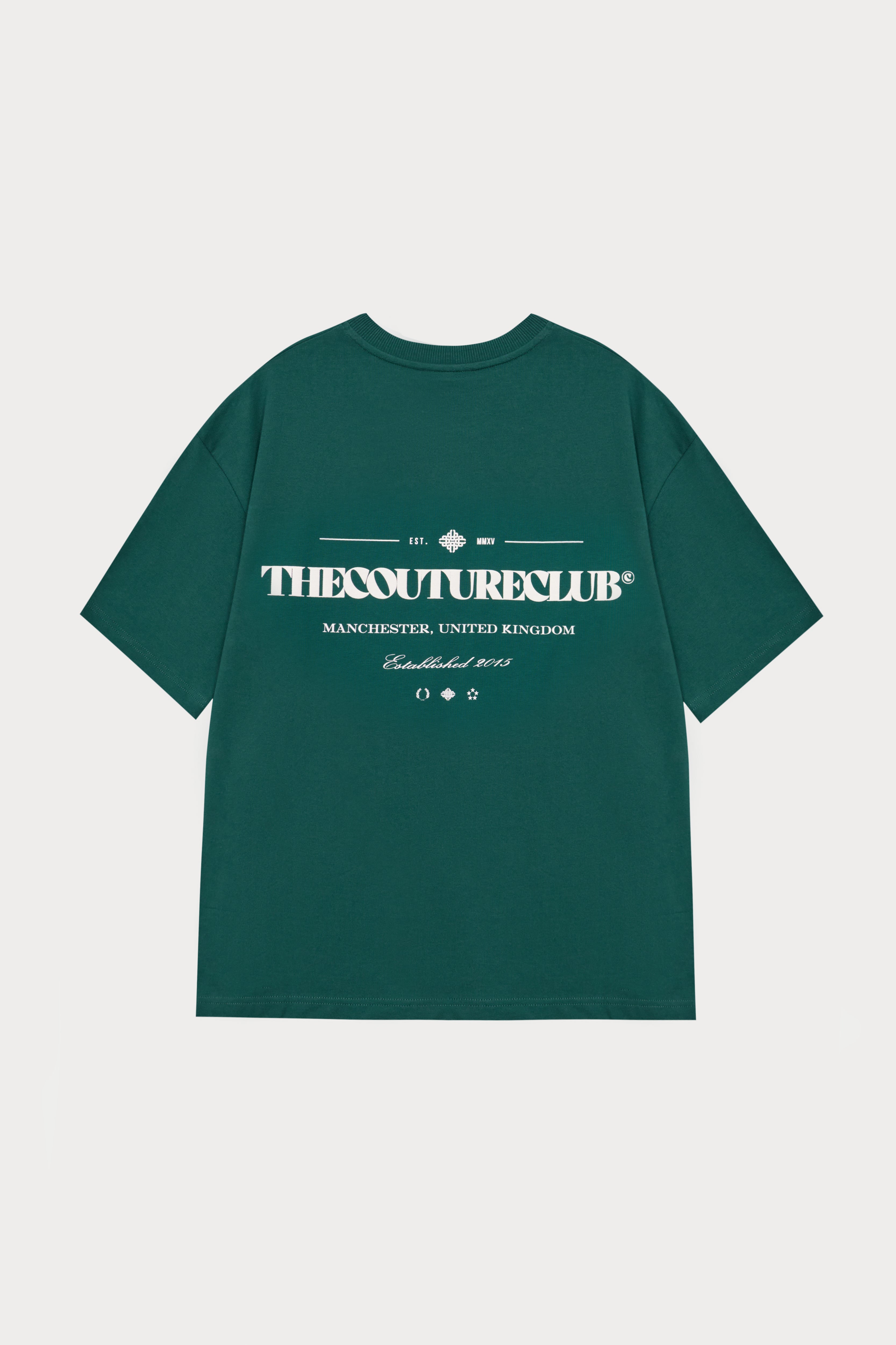 COPYRIGHT MULTI GRAPHIC T-SHIRT - FOREST GREEN