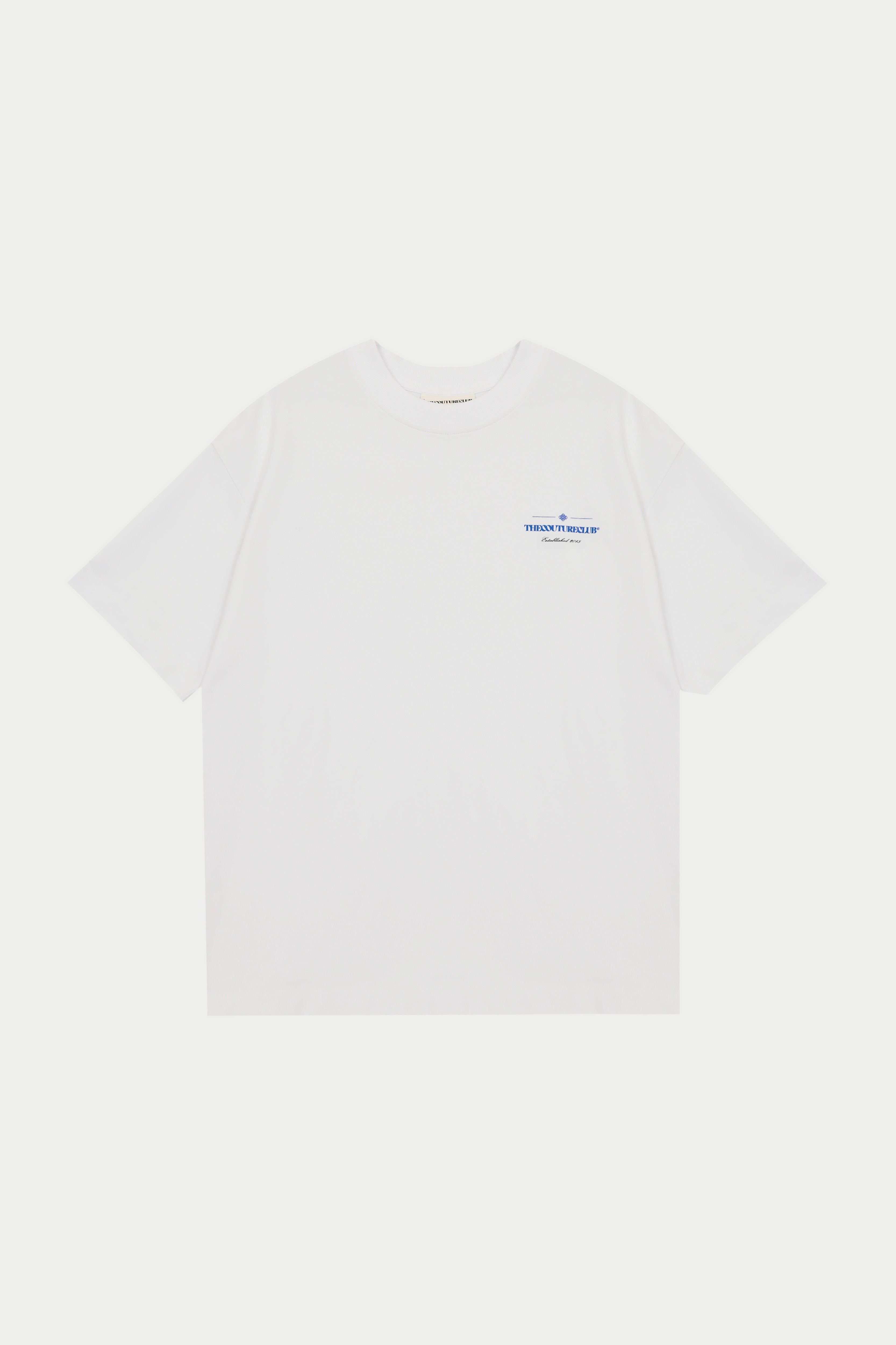 COPYRIGHT MULTI GRAPHIC T-SHIRT - WHITE BLUE