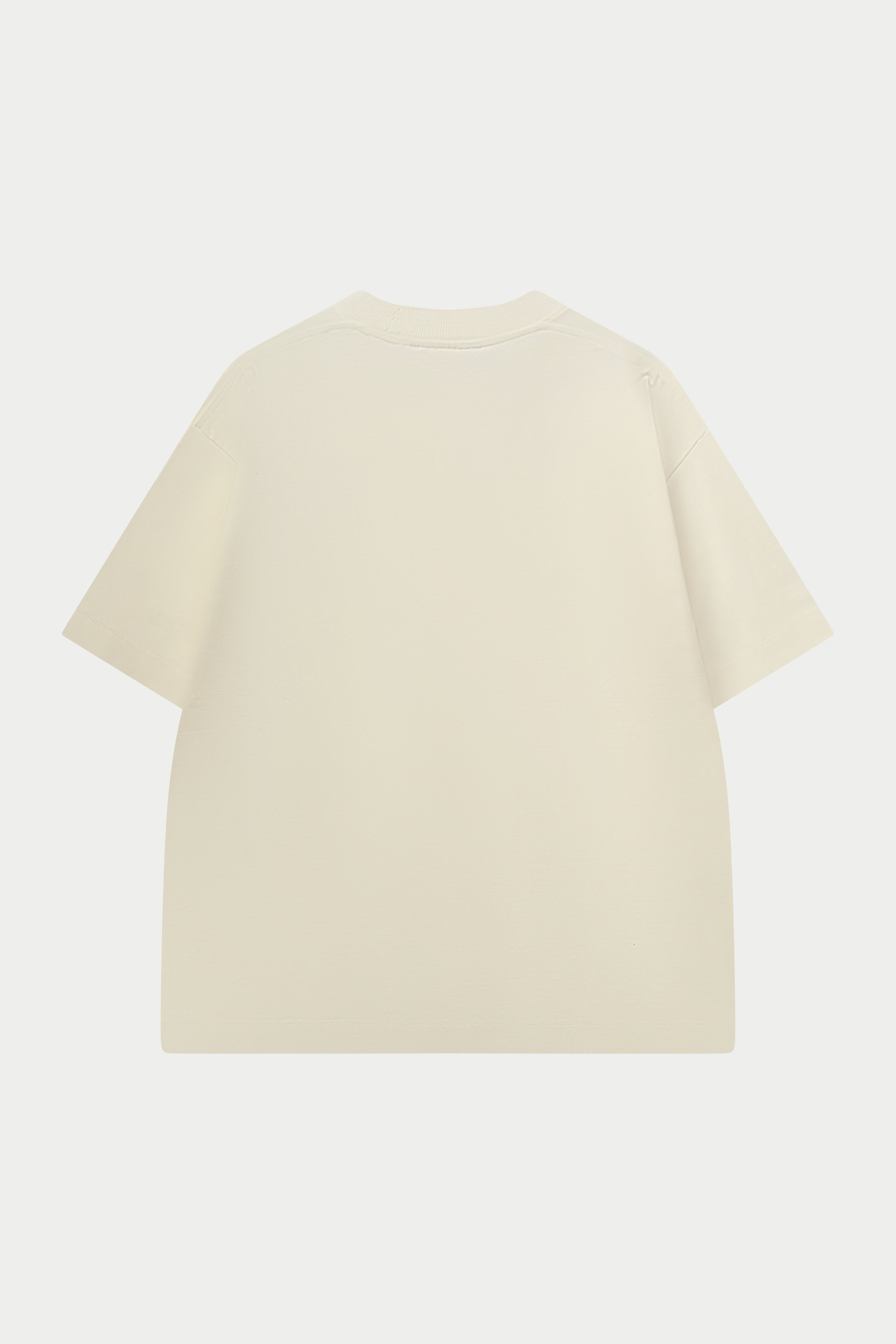 SCRIPT EMBROIDERED T-SHIRT - OFF WHITE