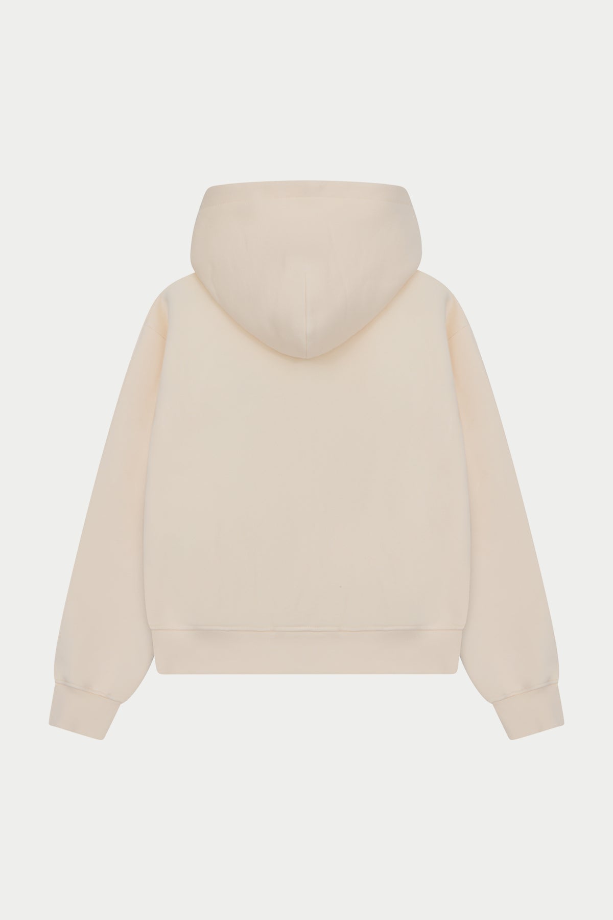 CTRE ZIP THROUGH RELAXED HOODIE - BUTTERMILK