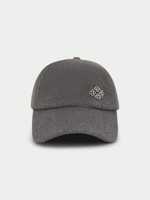 HERRINGBONE CAP - GREY