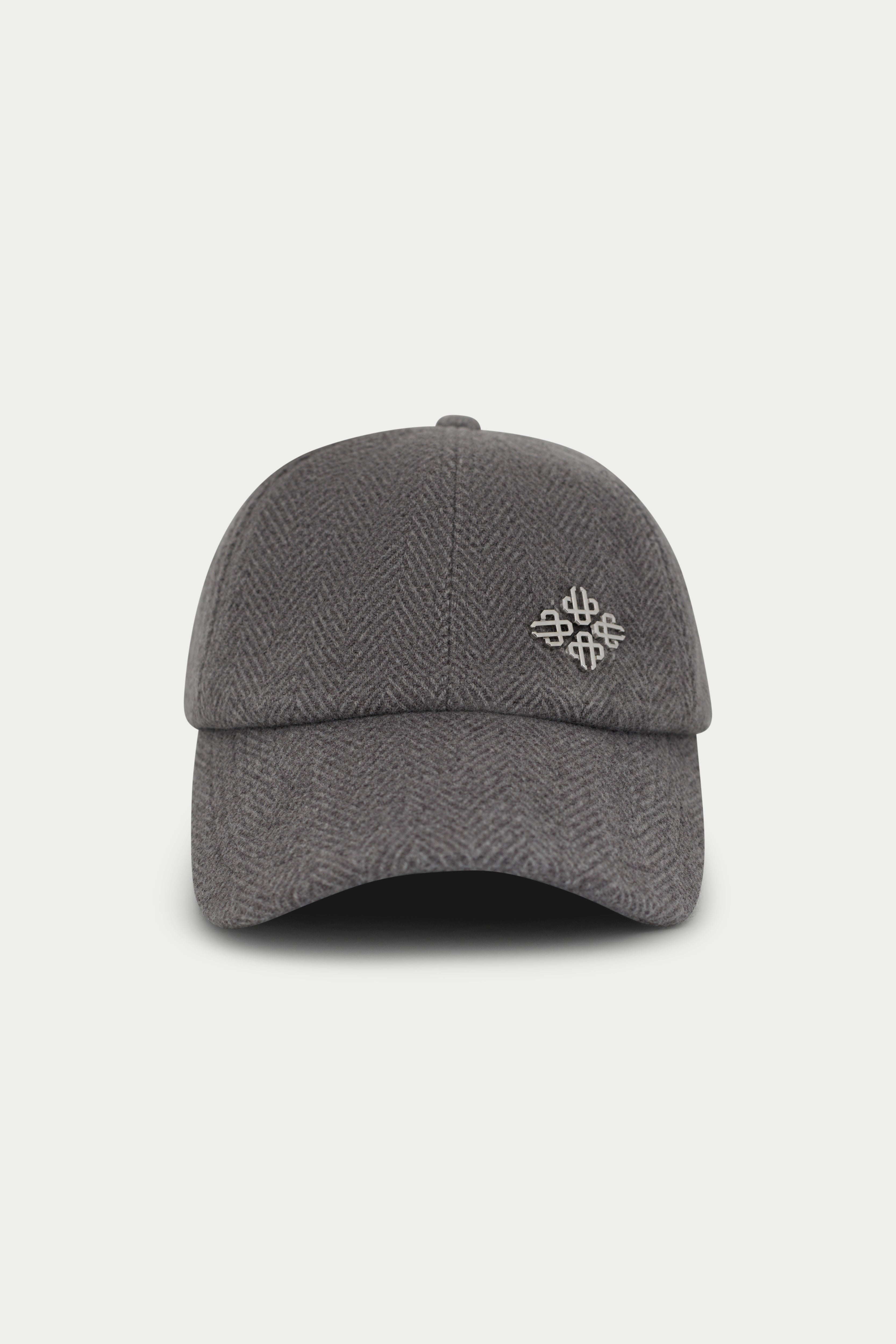 HERRINGBONE CAP - GREY