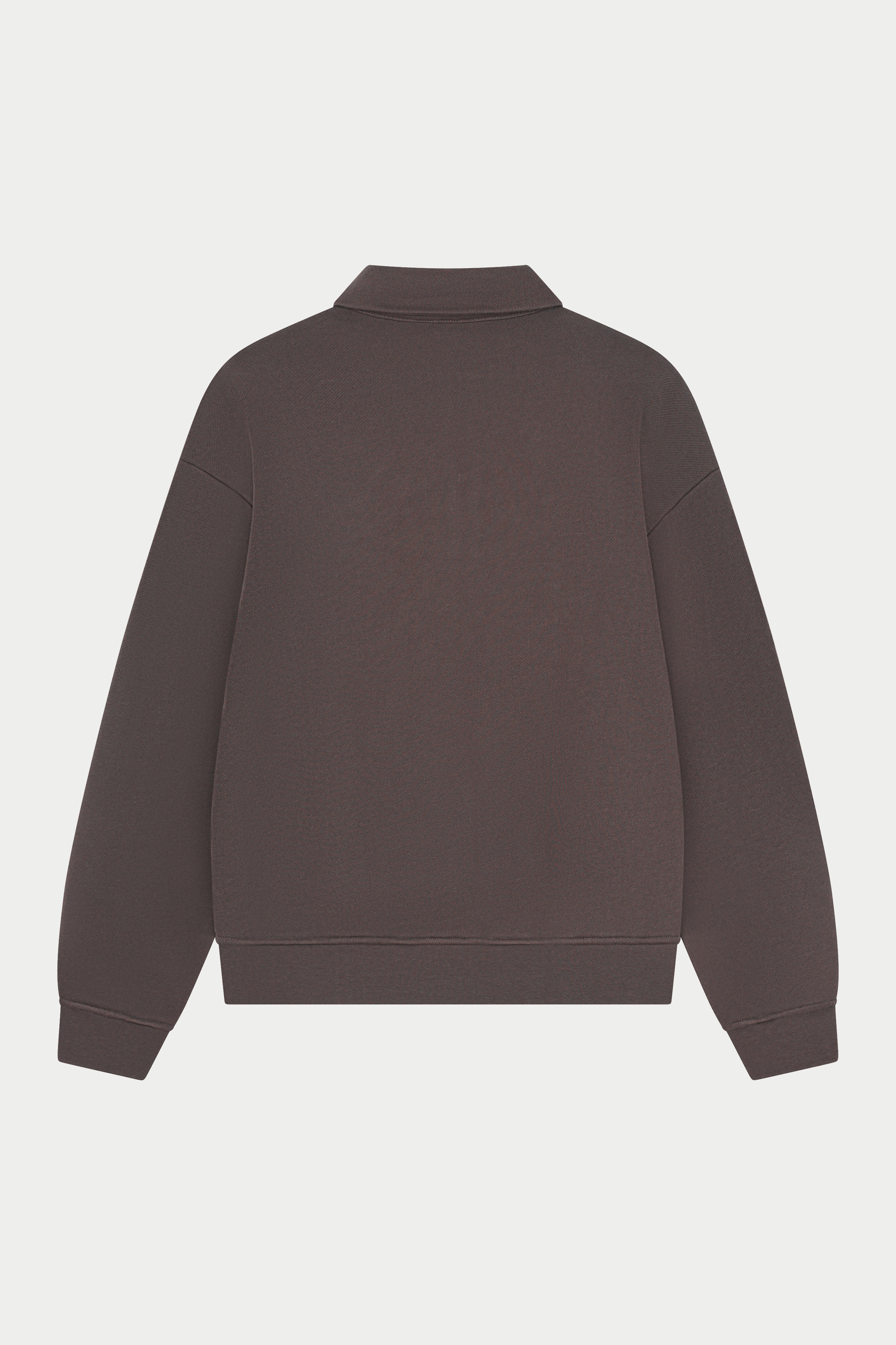 CTRE BUTTON THROUGH POLO - BROWN