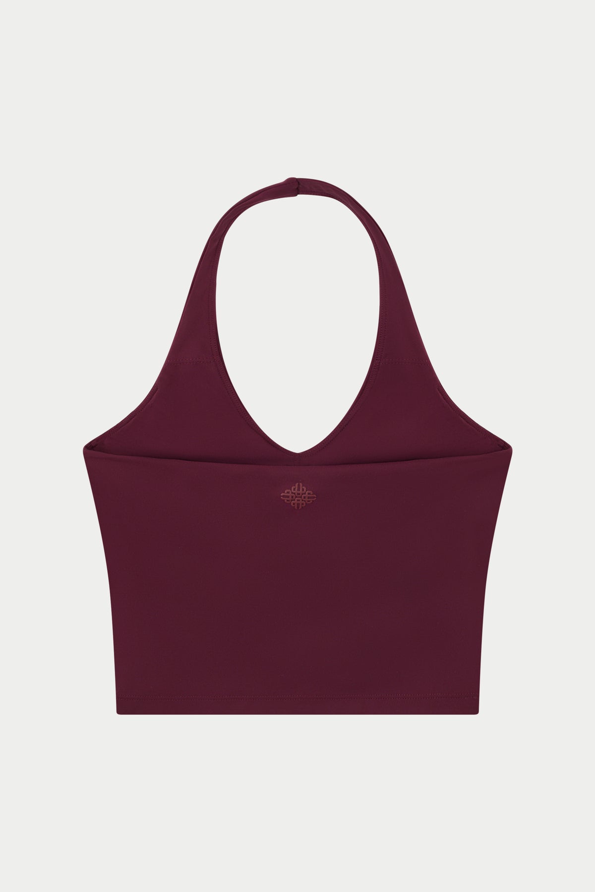 SCULPTING STRETCH HALTERNECK TOP - PLUM