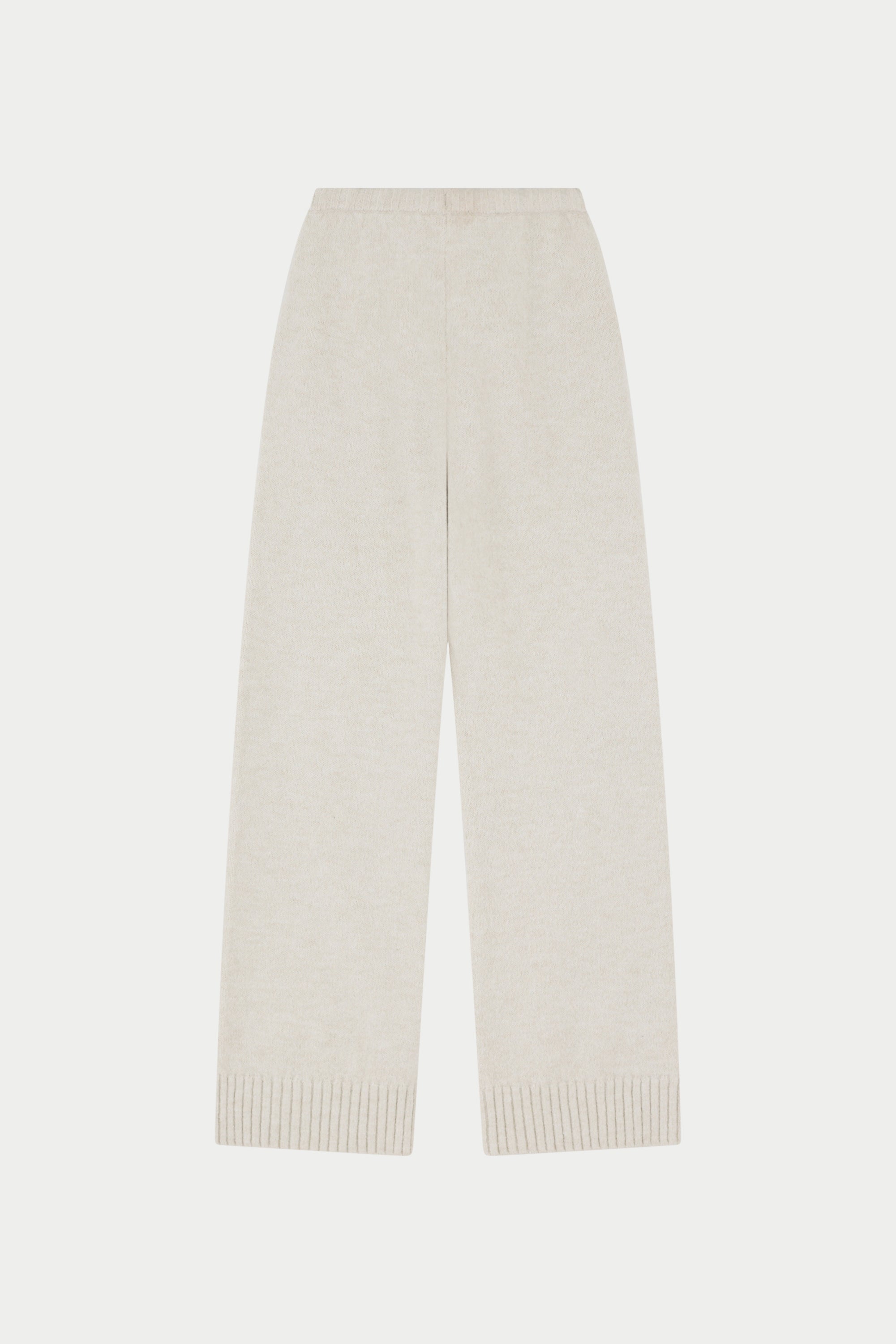 EMBLEM EMBROIDERED KNIT JOGGERS - OAT