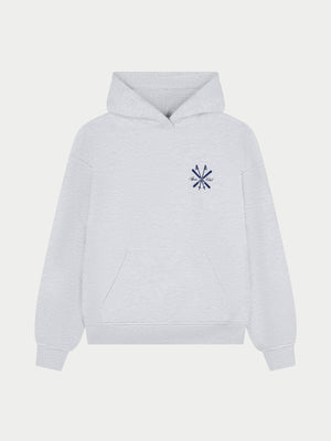 APRES GRAPHIC OVERSIZED HOODIE - GREY MARL