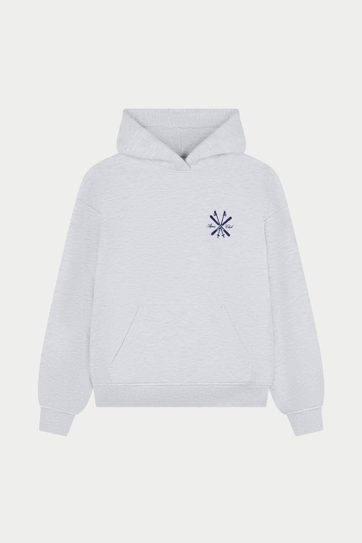 APRES GRAPHIC OVERSIZED HOODIE - GREY MARL