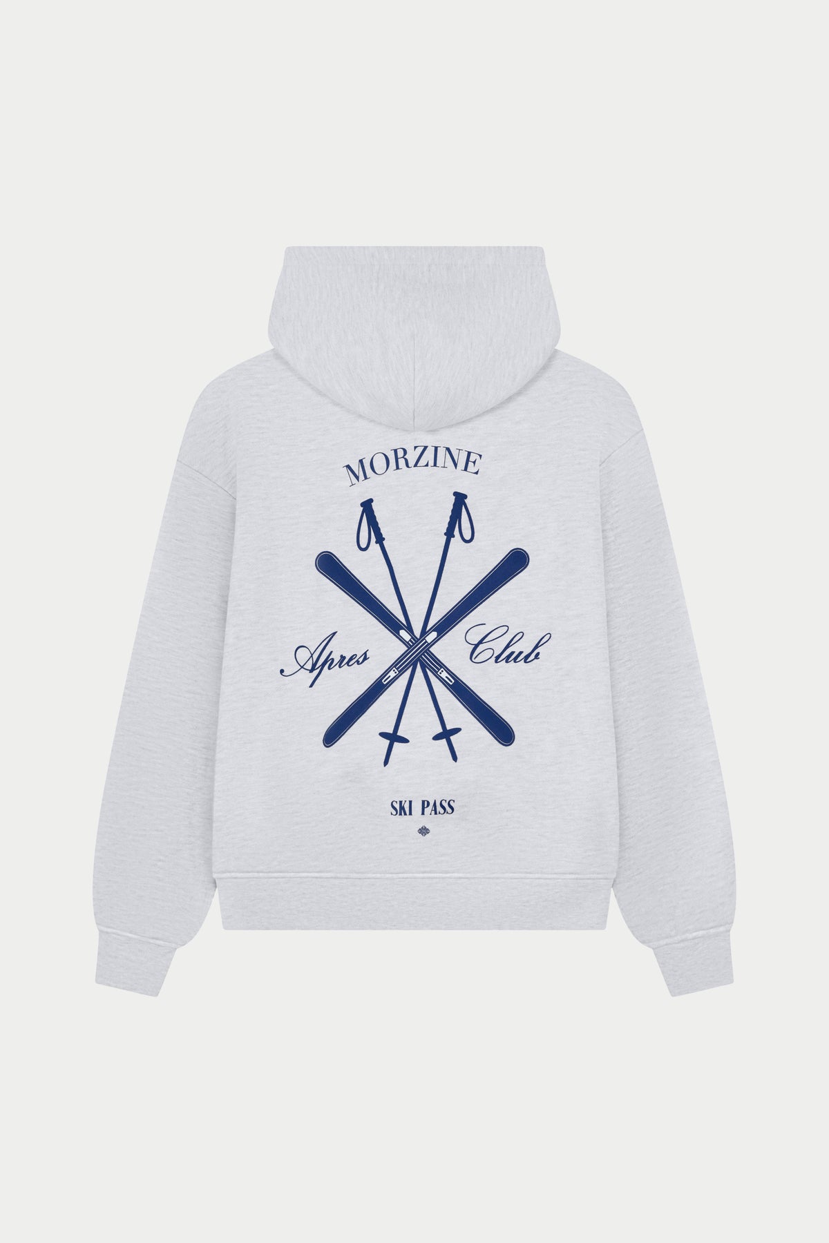 APRES GRAPHIC OVERSIZED HOODIE - GREY MARL