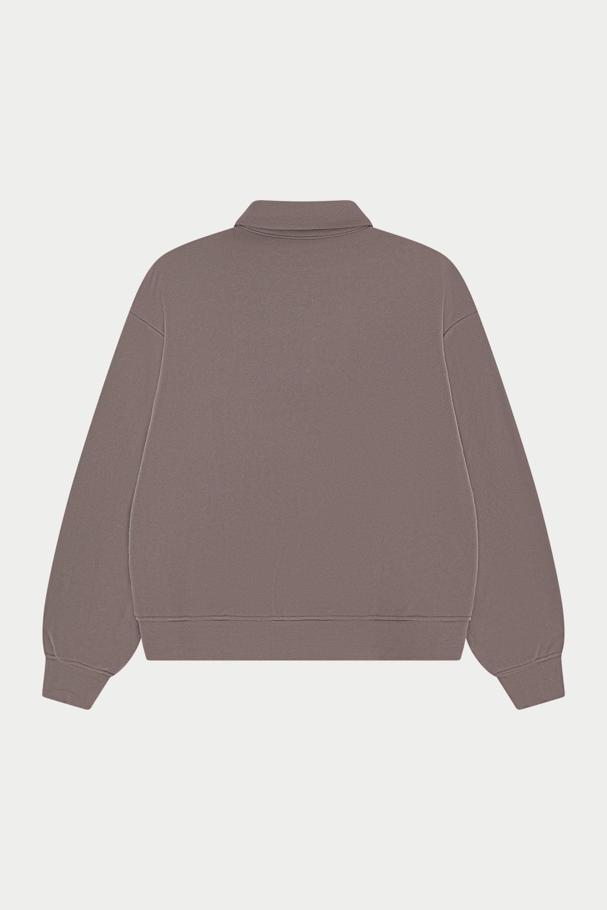 EMBLEM EMBROIDERED RUGBY POLO - COCOA