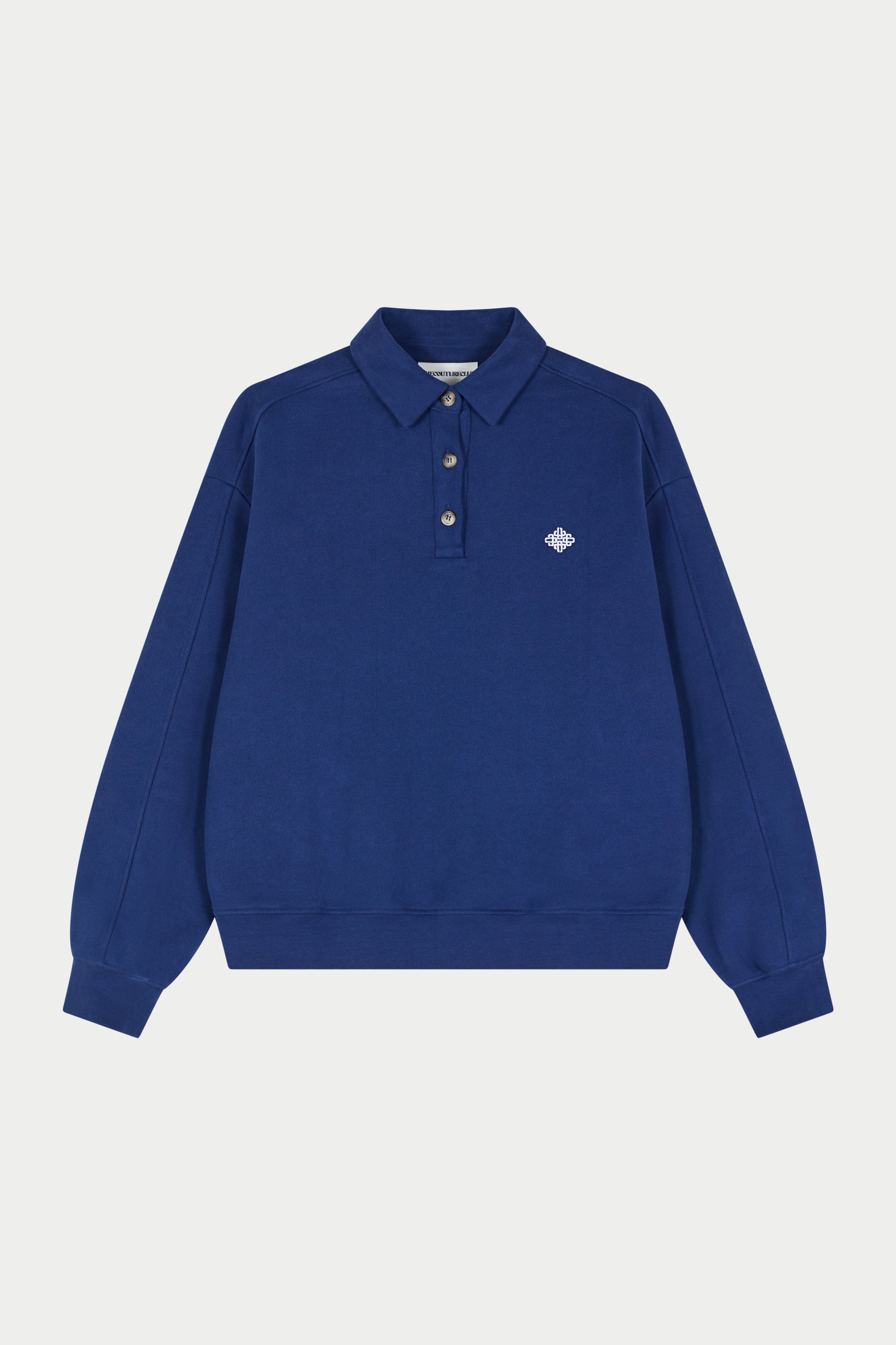 EMBLEM EMBROIDERED RUGBY POLO - DEEP BLUE