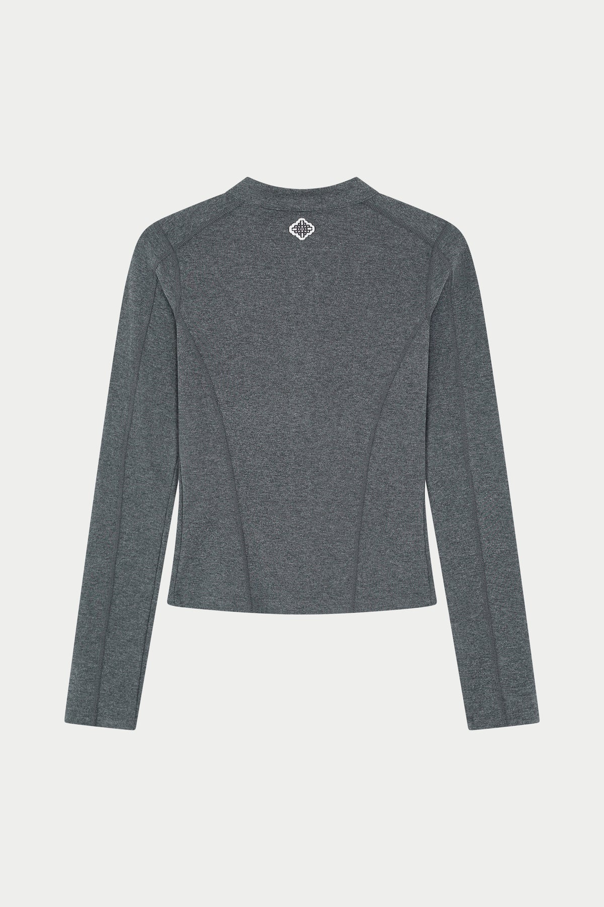 SCULPT SOFT TOUCH LONG SLEEVE ZIP THROUGH - CHARCOAL