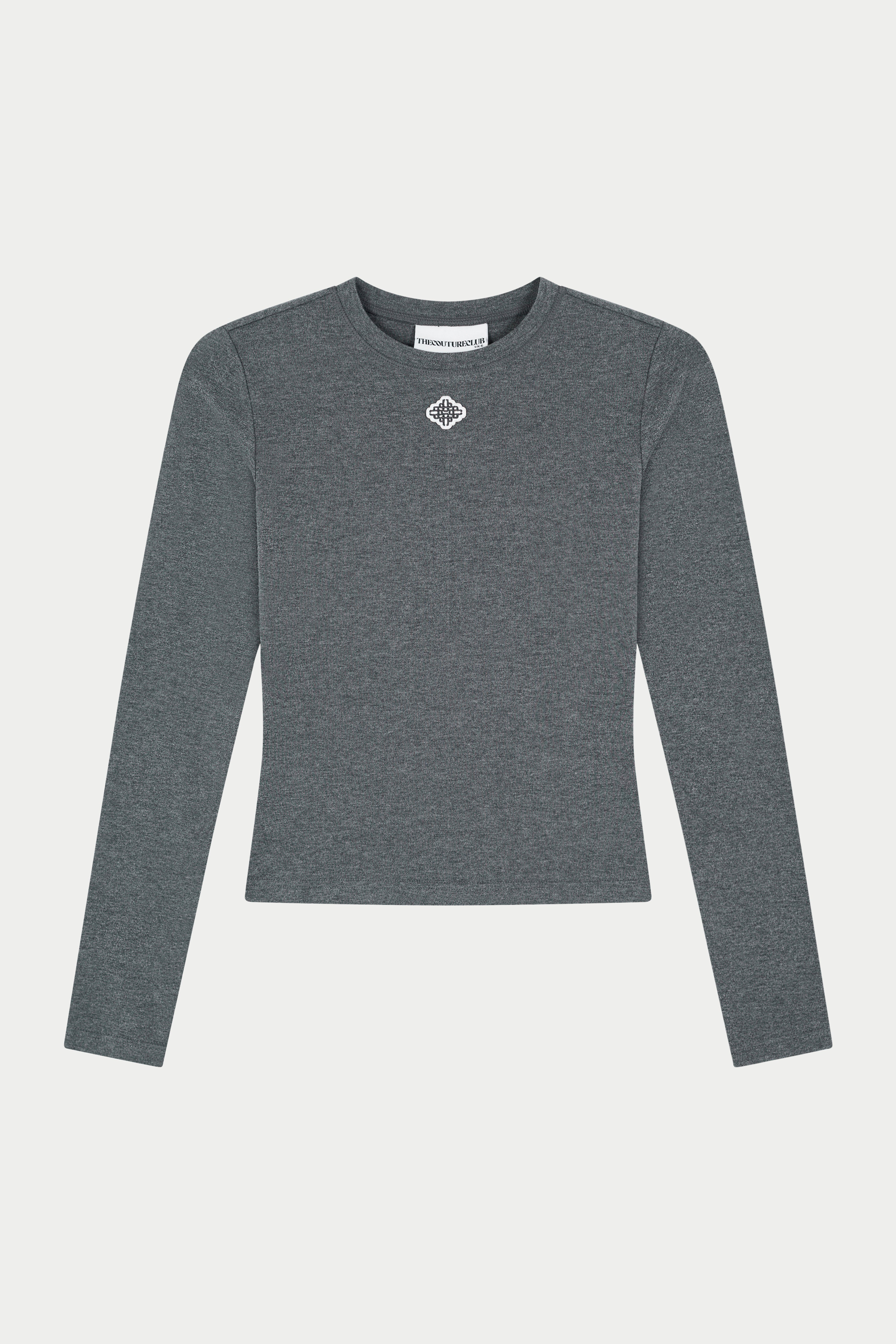 SCULPT SOFT TOUCH LONG SLEEVE TOP - CHARCOAL