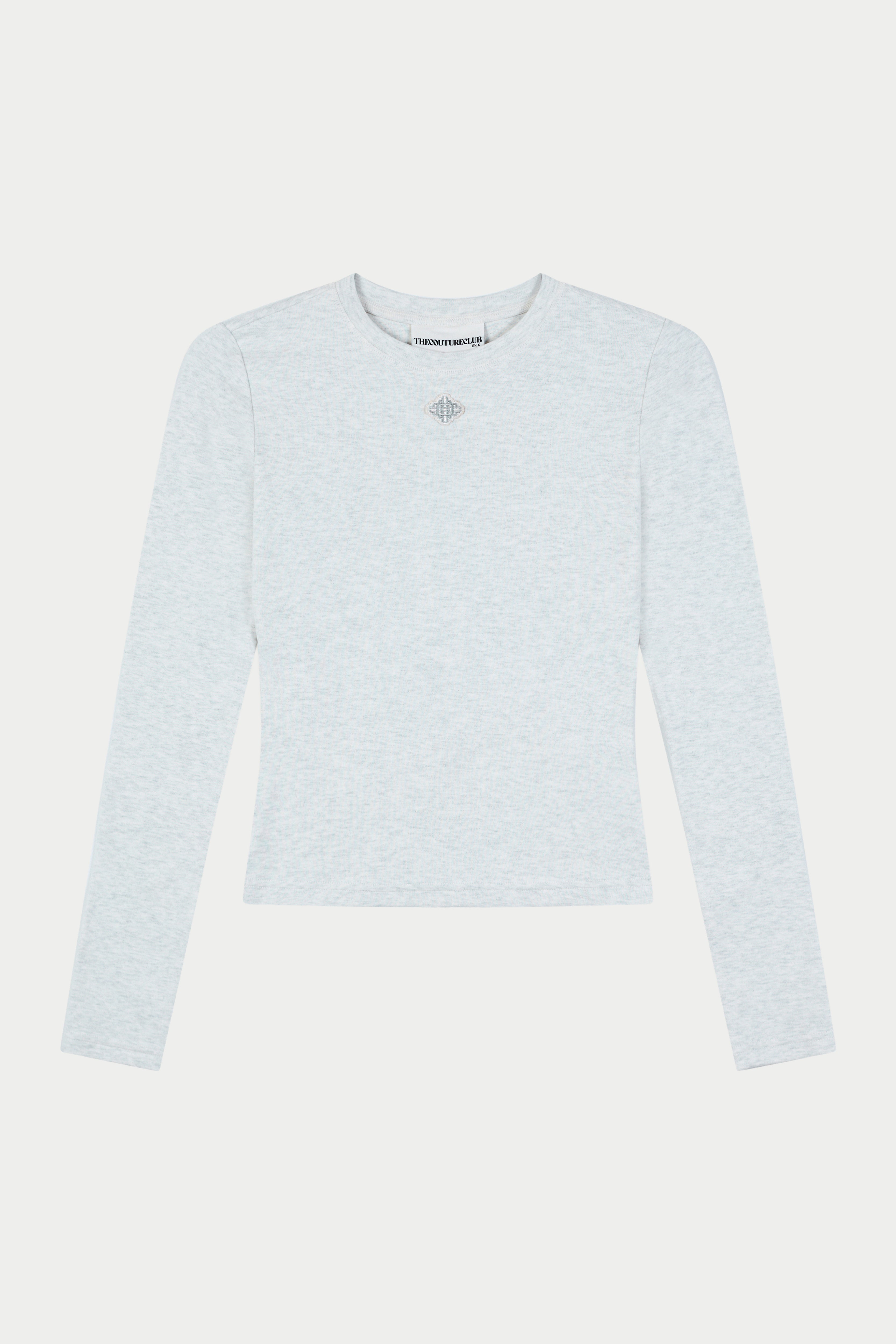 SCULPT SOFT TOUCH LONG SLEEVE TOP - GREY MARL