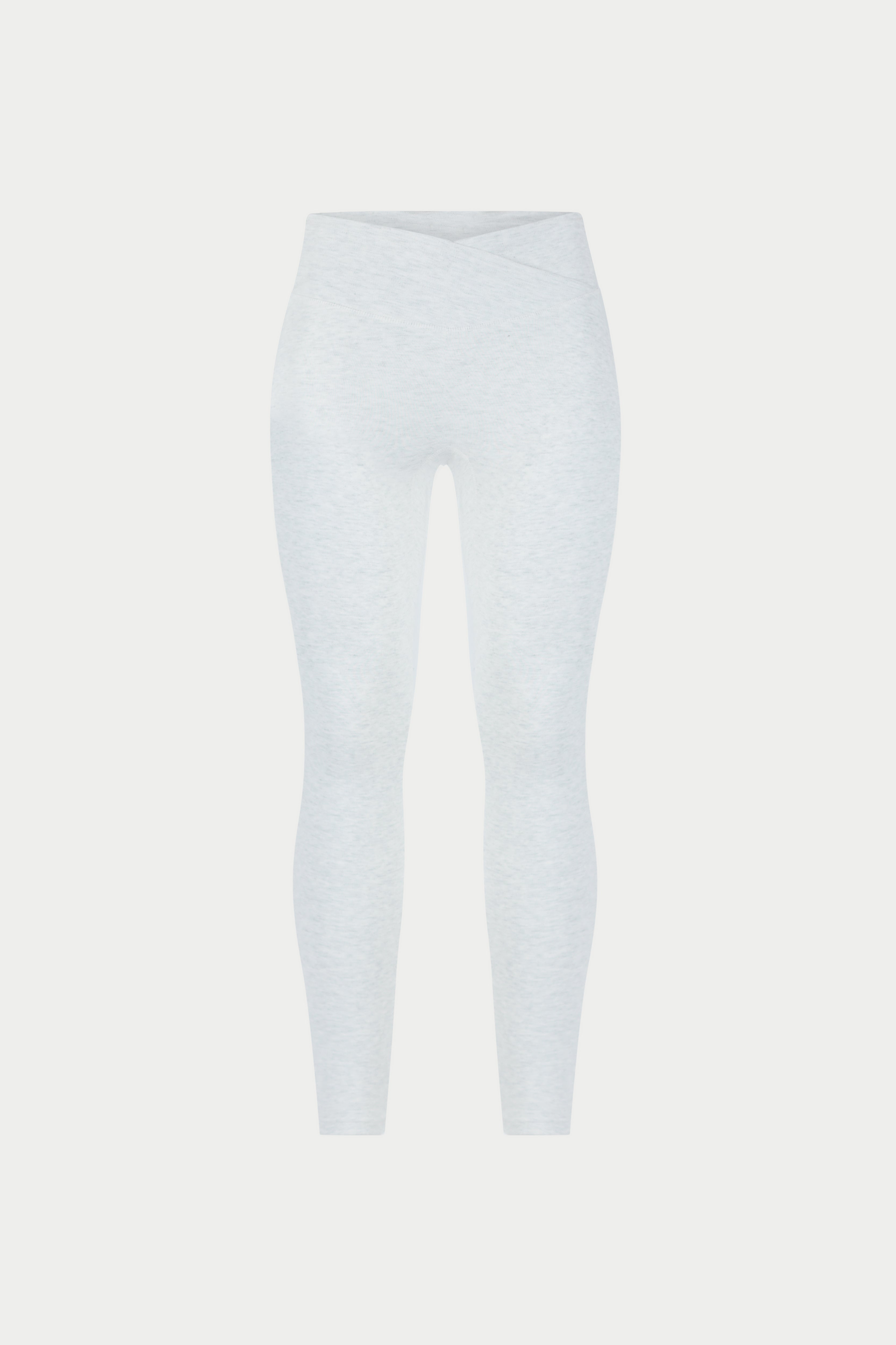 SCULPT SOFT TOUCH CROSSOVER WAISTBAND LEGGINGS - GREY MARL