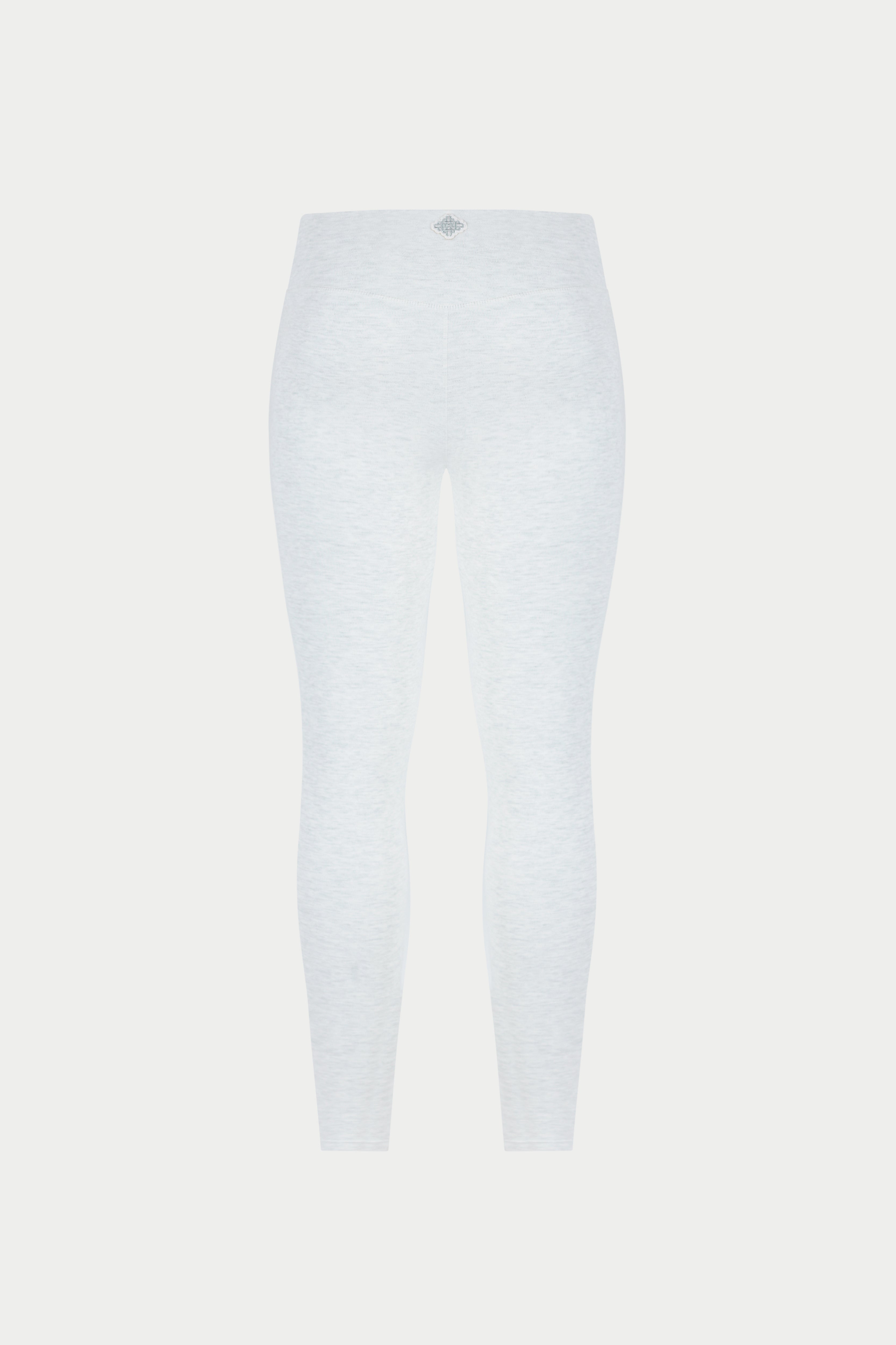 SCULPT SOFT TOUCH CROSSOVER WAISTBAND LEGGINGS - GREY MARL