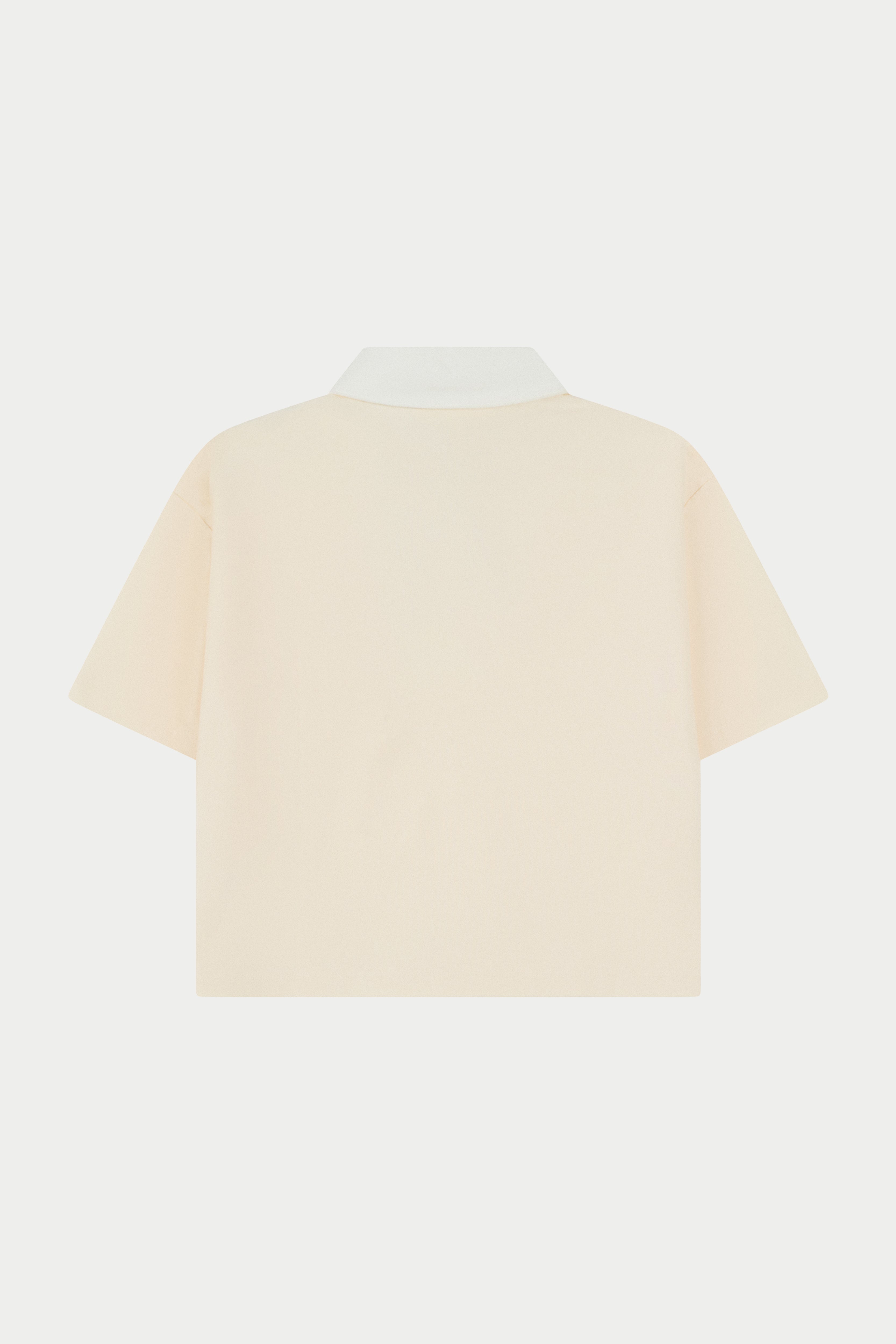 EMBLEM POLO TEE - BUTTERMILK