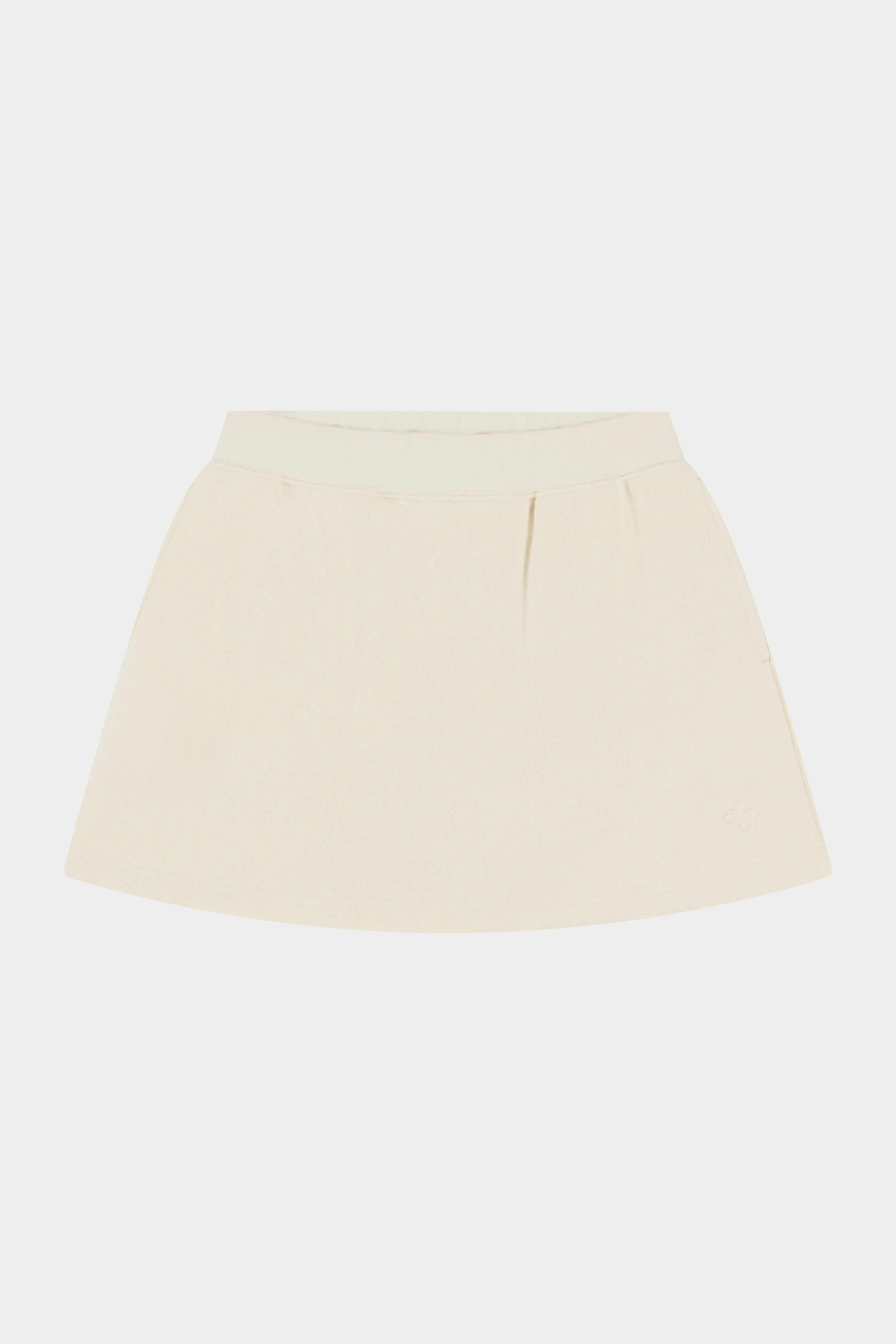EMBLEM JERSEY SKORT - BUTTERMILK