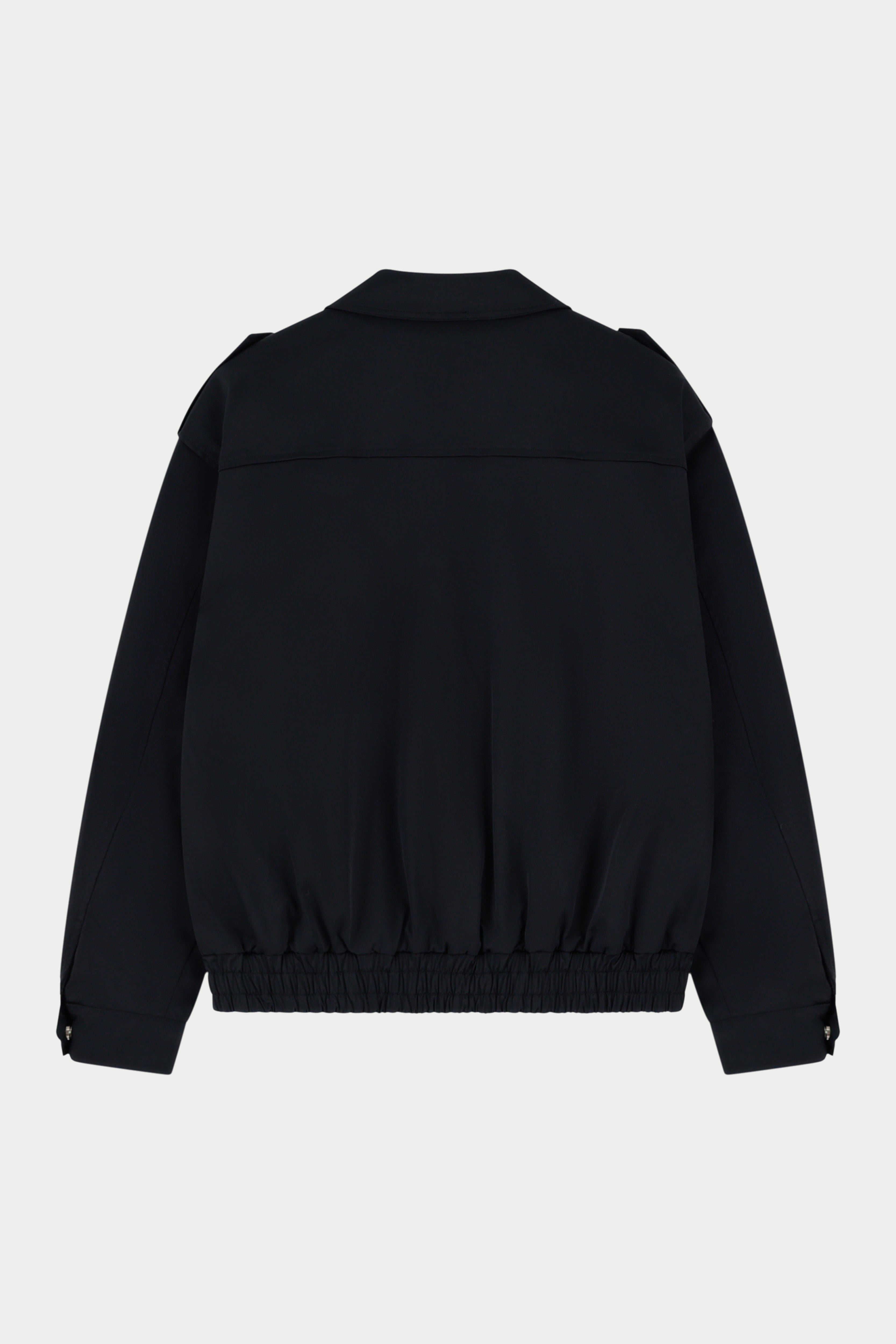 PADDED SMART FLIGHT BOMBER JACKET - BLACK