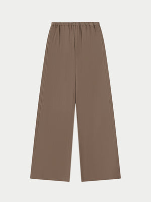 RIBBED TROUSERS - BROWN