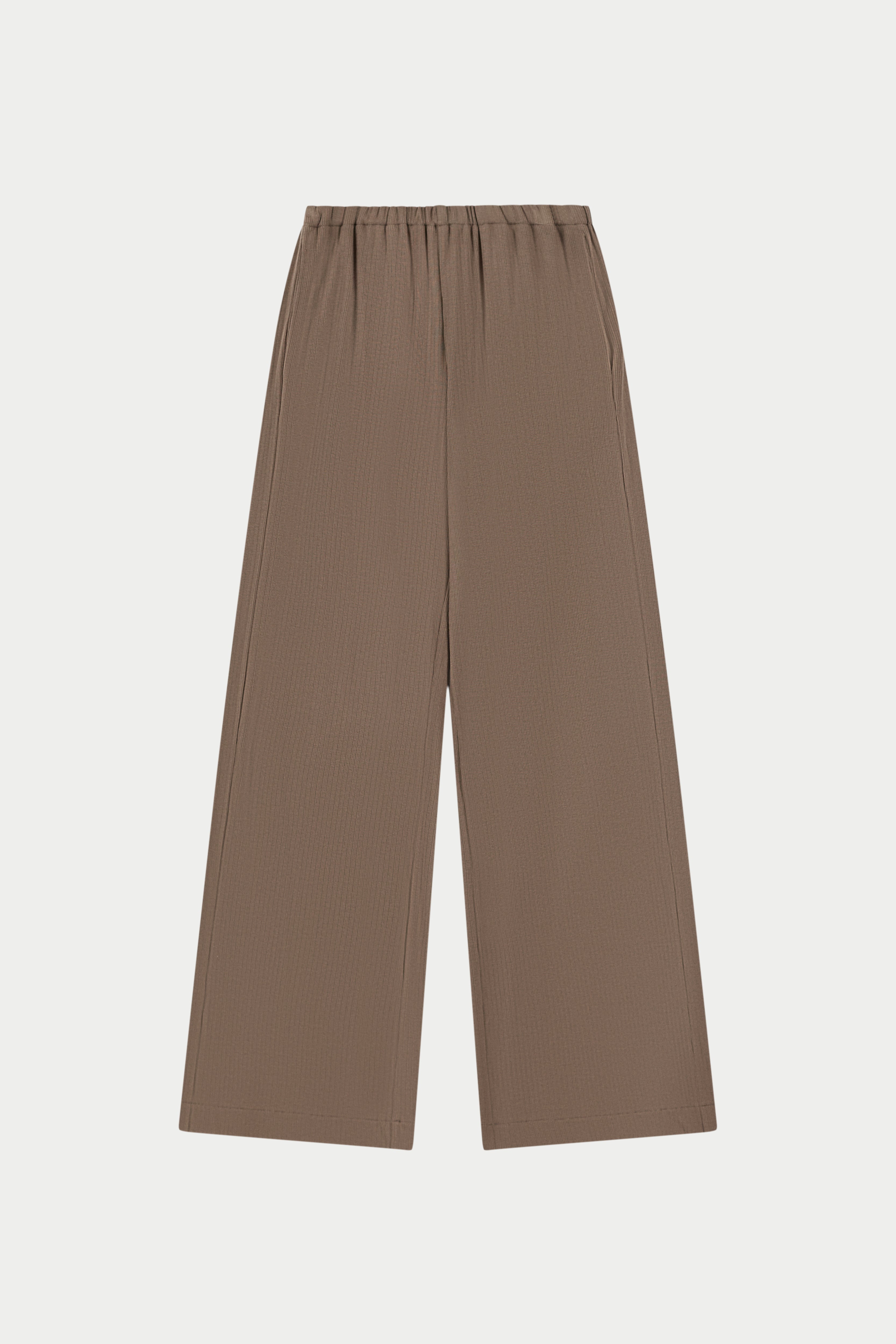 RIBBED TROUSERS - BROWN