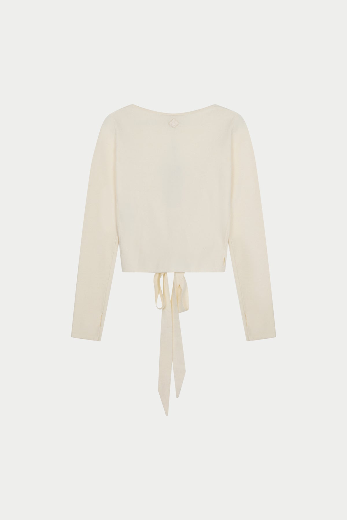 WRAP AROUND KNIT CARDIGAN - OFF WHITE